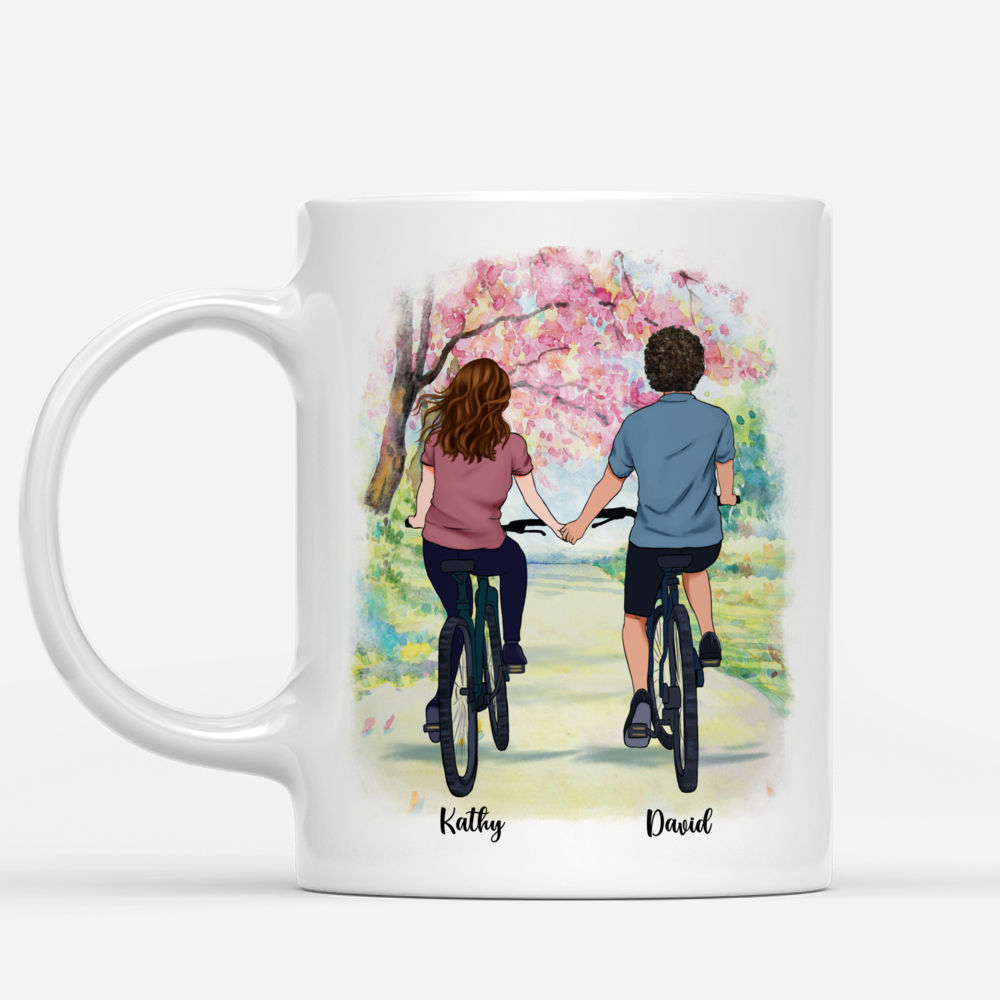 Couple Riding Bikes - You are my best friend, my greatest support, my biggest comfort.... Couple Gifts, Gifts For Her, Him - Personalized Mug_1