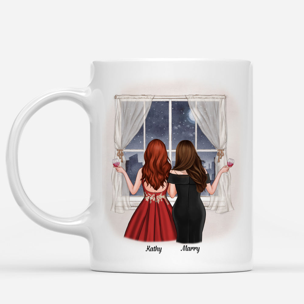 Bestie Custom Mugs - Besties Forever, Never Apart, Maybe in Distance_1