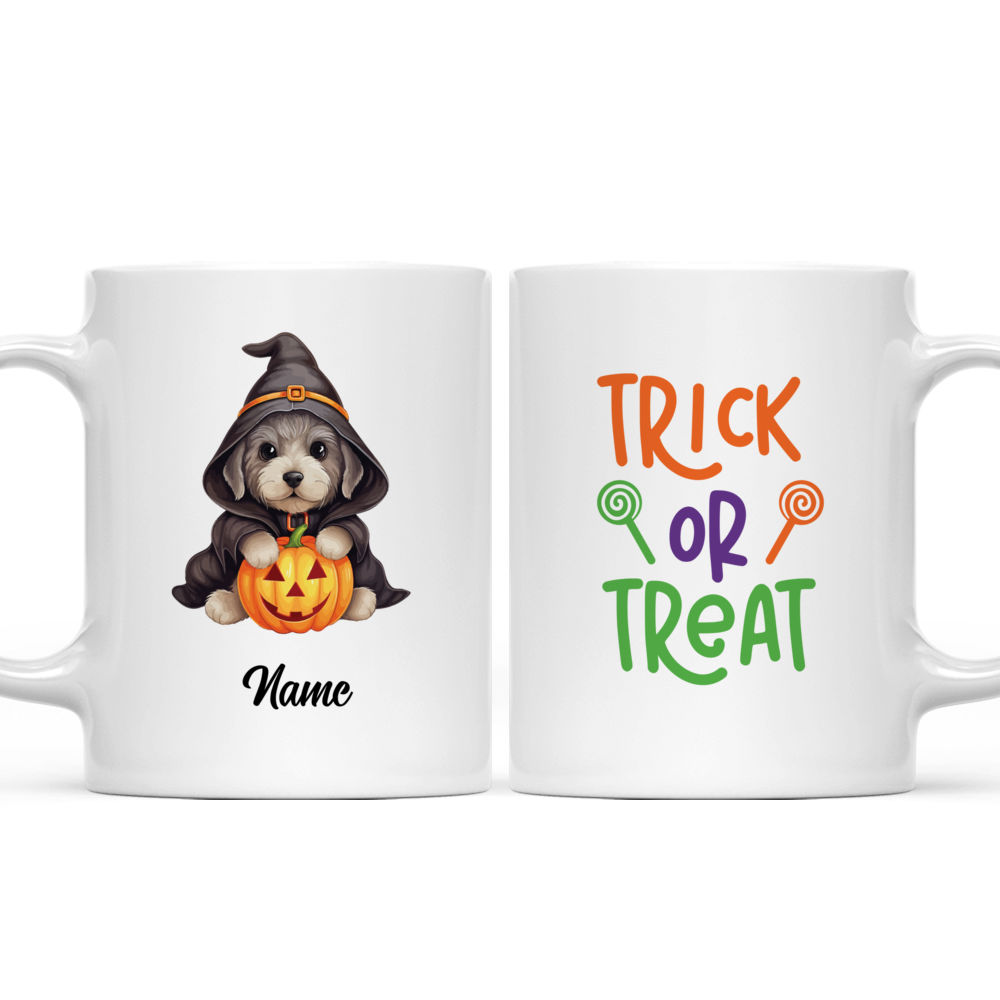 Halloween Mug - Happy Halloween Mug, Halloween Funny Dog Witch Pumpkin Mug 34596_3