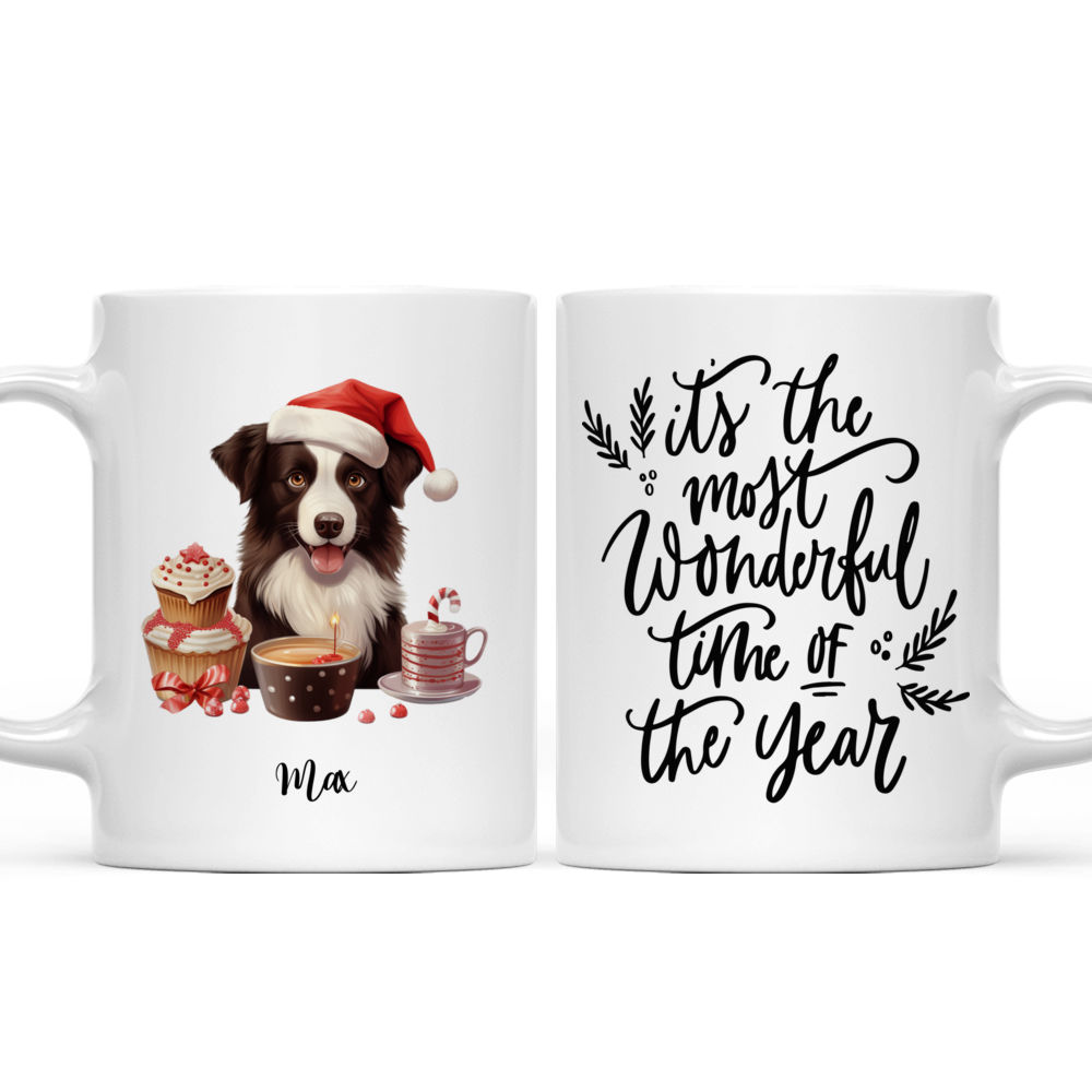 Peek-A-Boo Mug Border Print Dog