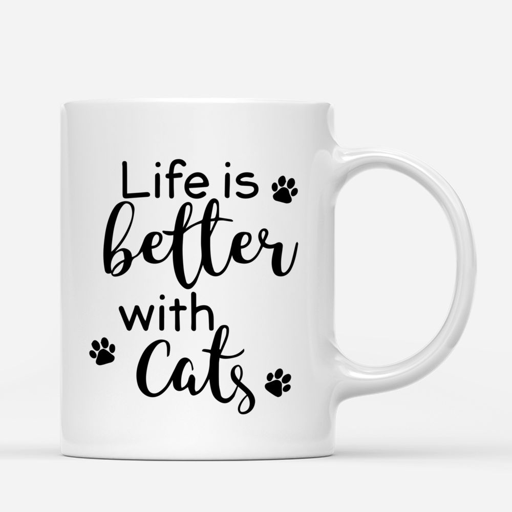 Personalized Mug - Cat Family - Life is better with Cats_2