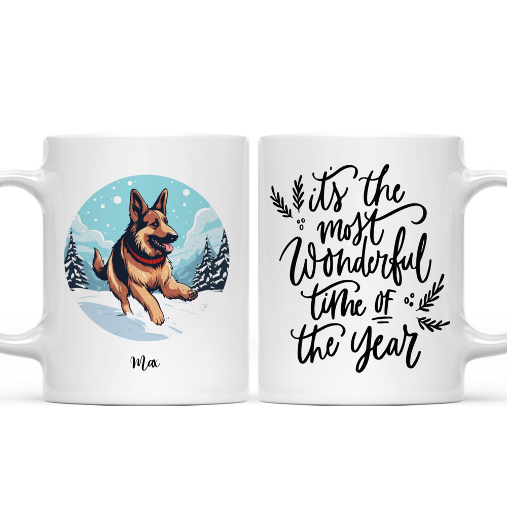 Christmas Dog Mug - German Shepherd It's the Most Wonderful Time of the Year - Mug_3