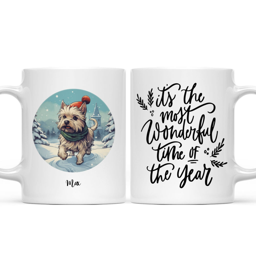 Personalized Mug - Christmas Dog Mug - Yorkshire Terrier It's the Most Wonderful Time of the Year_3