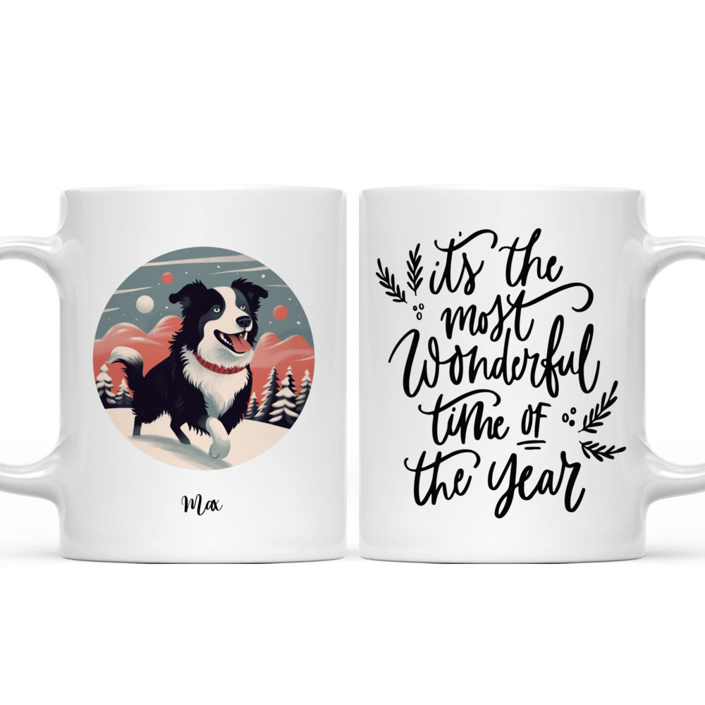 Christmas Dog Mug - Border Collie It's the Most Wonderful Time of the Year - Mug_3