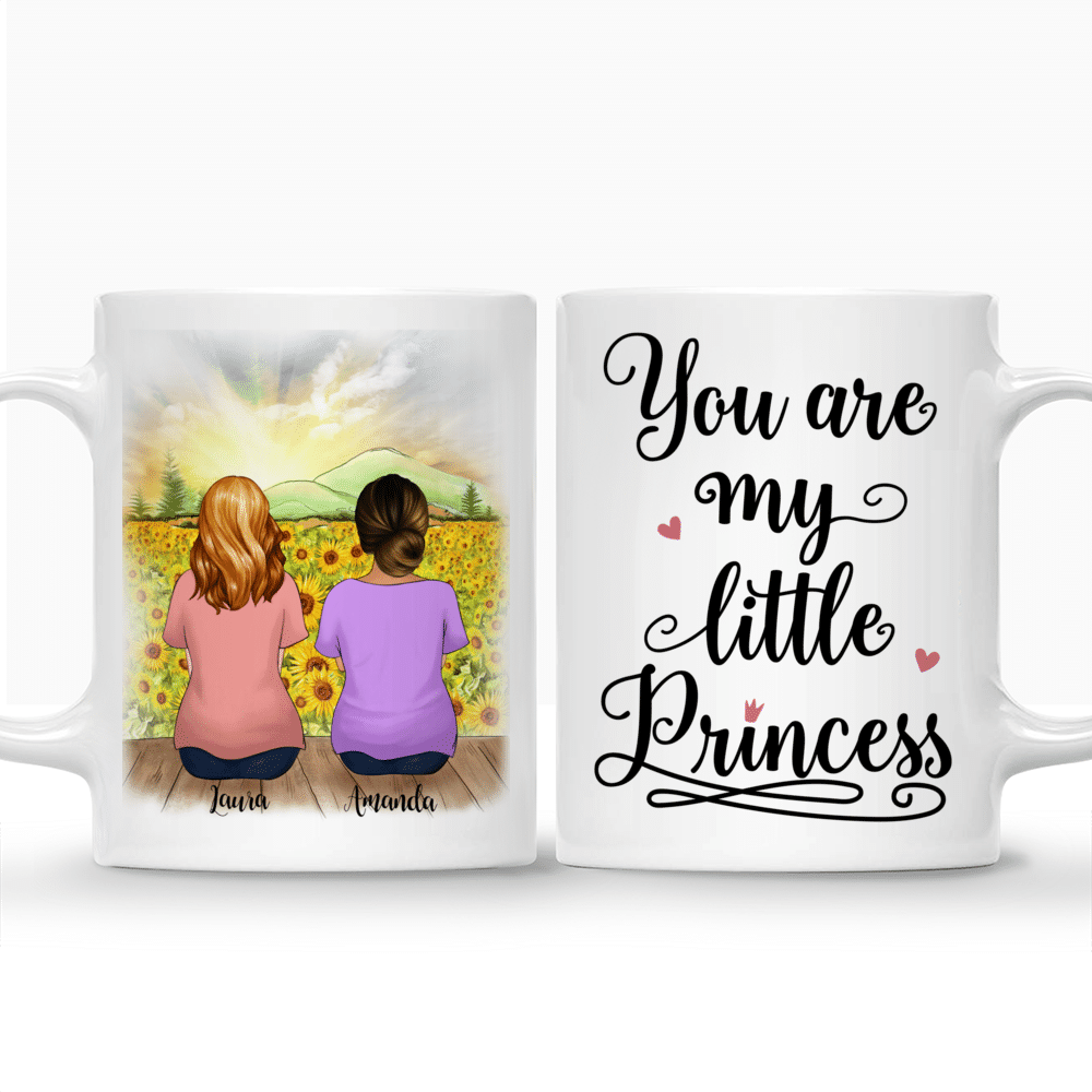 Personalized Mug - Mother & Daughter Sunflower - You are my Little Princess_3