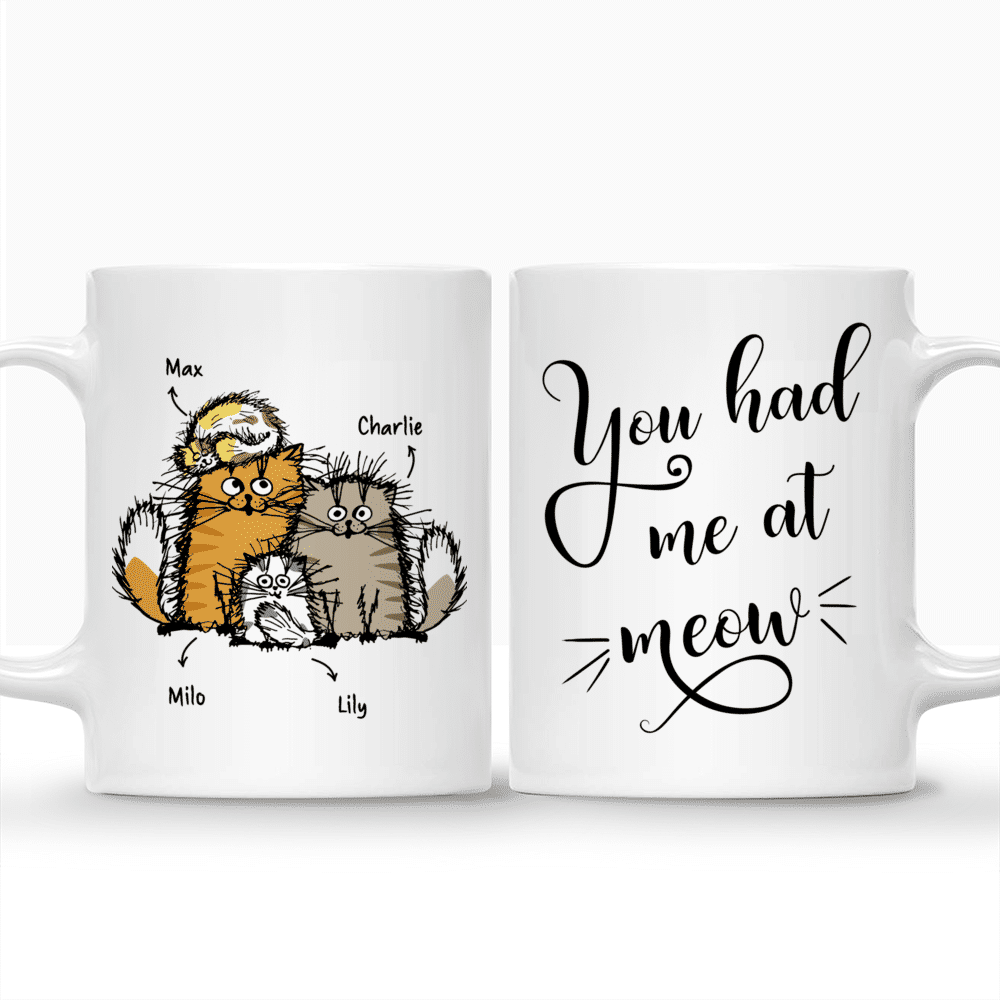 Personalized Mug - Cat Family - You had me at Meow_4