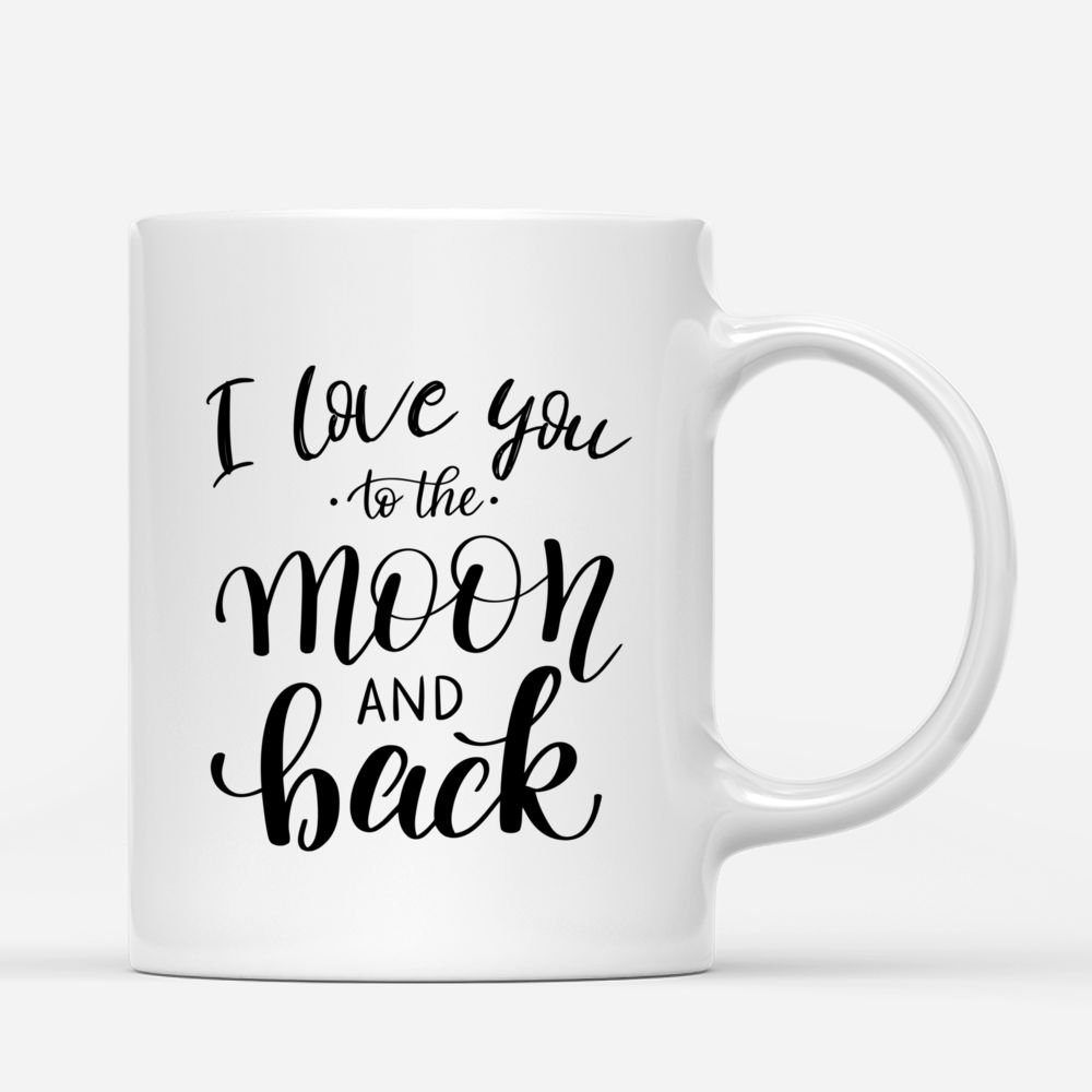 Personalized Mug - Cat Family - I love you to the moon and back_2