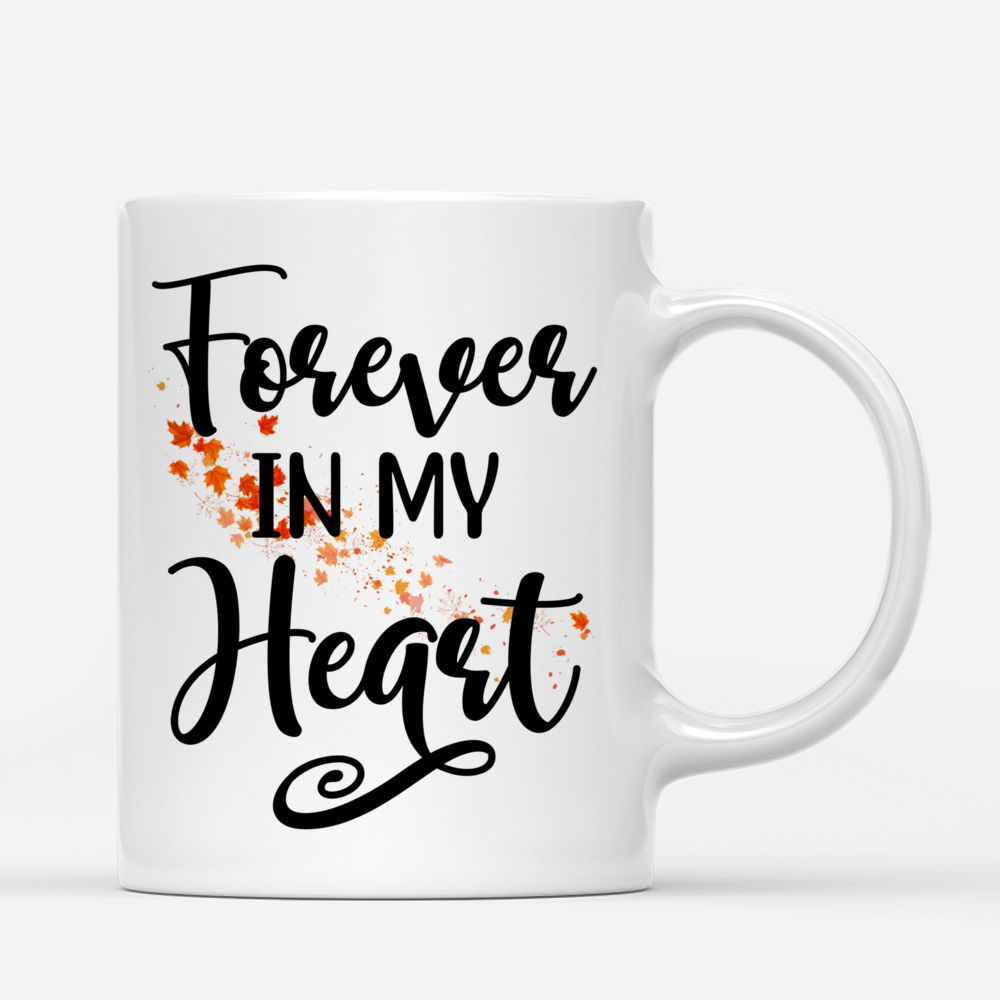 Personalized Mug - Girl and Dogs Autumn - Forever In My Heart_2