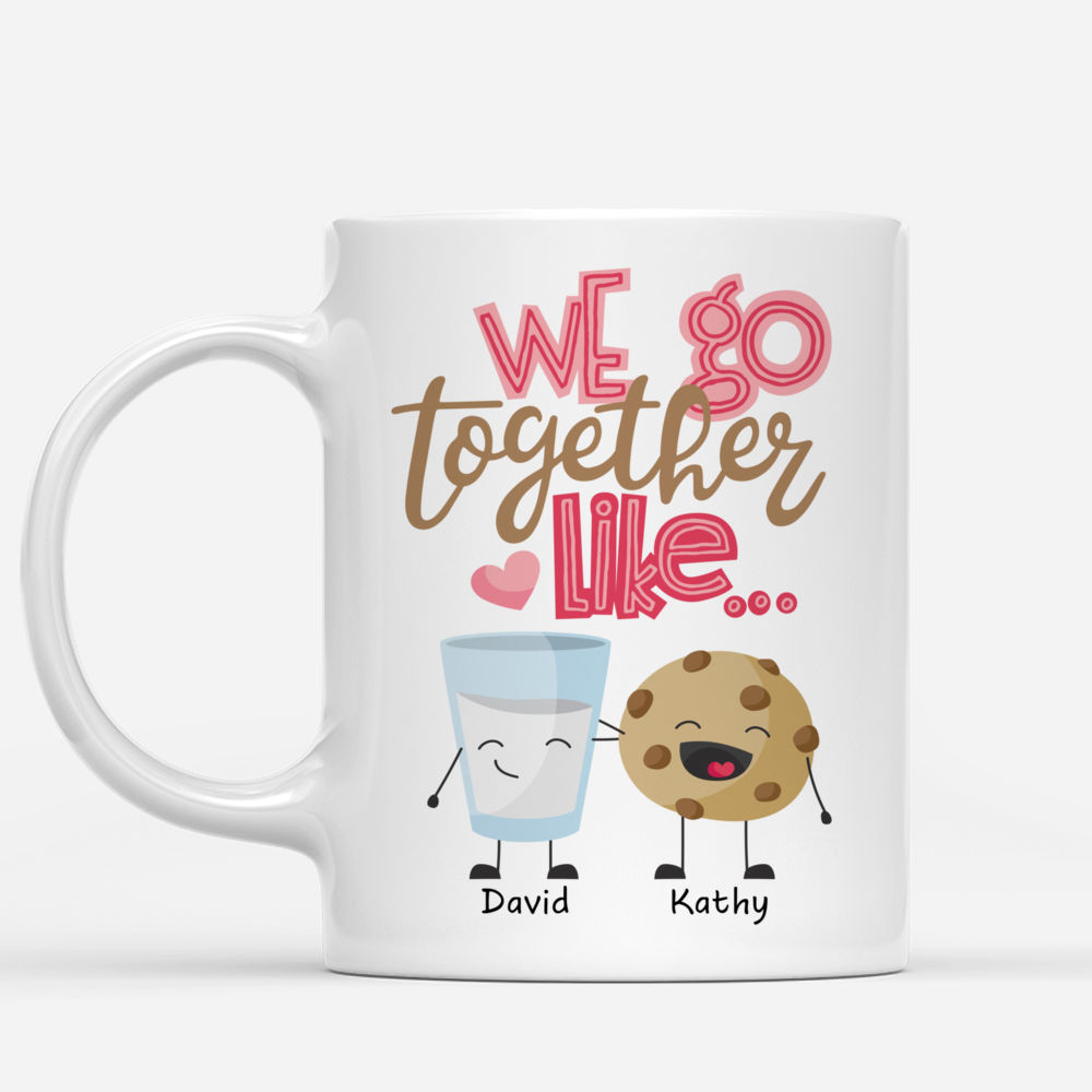 Personalized Mug - Couple Mug - Milk & Cookie - Valentine's Day Gifts, Couple Gifts, Gifts For Her, Him_1