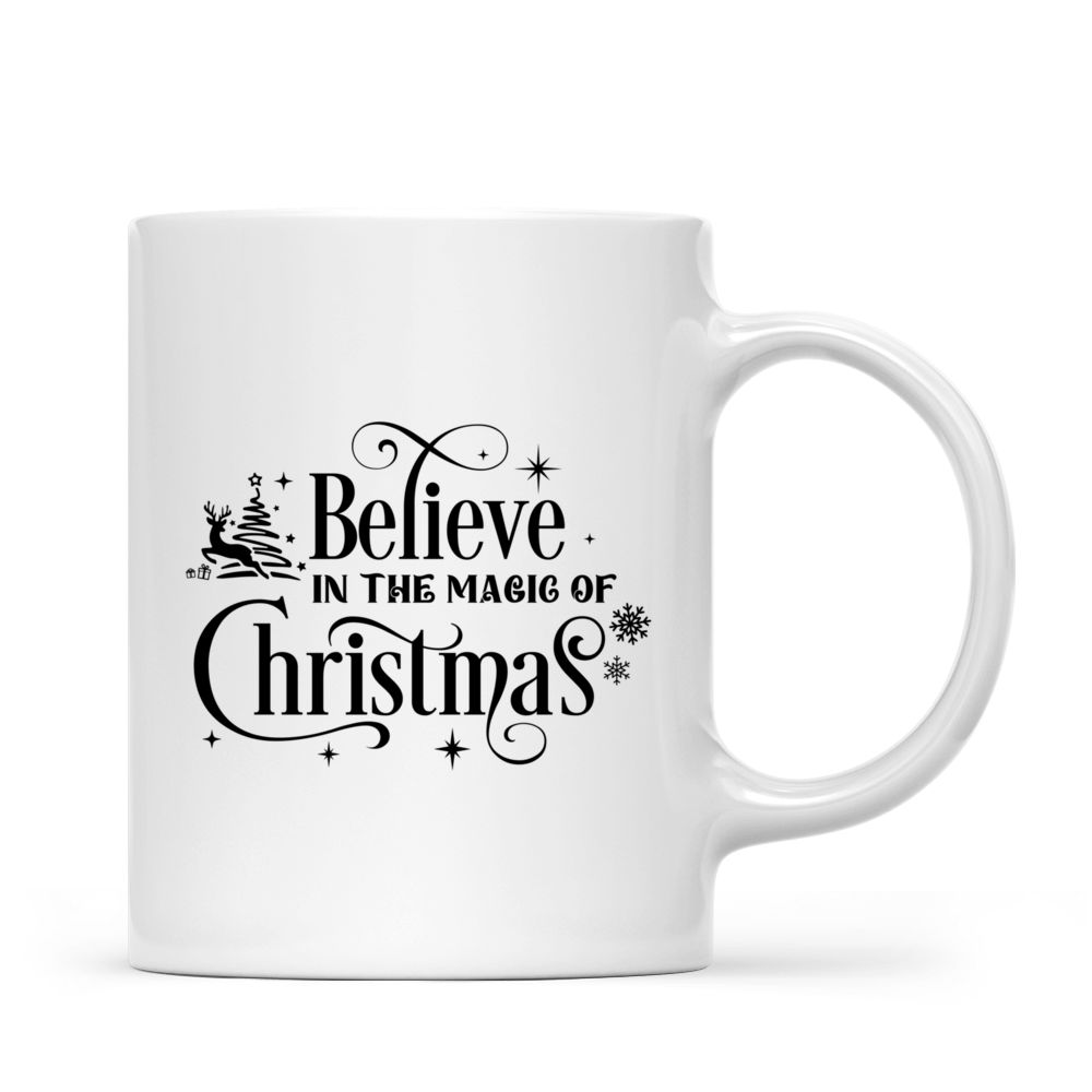 Personalized Mug - Christmas Dog Mug - Vintage Santa Claus Hugging Bernese Mountain Dog Christmas Mug_2