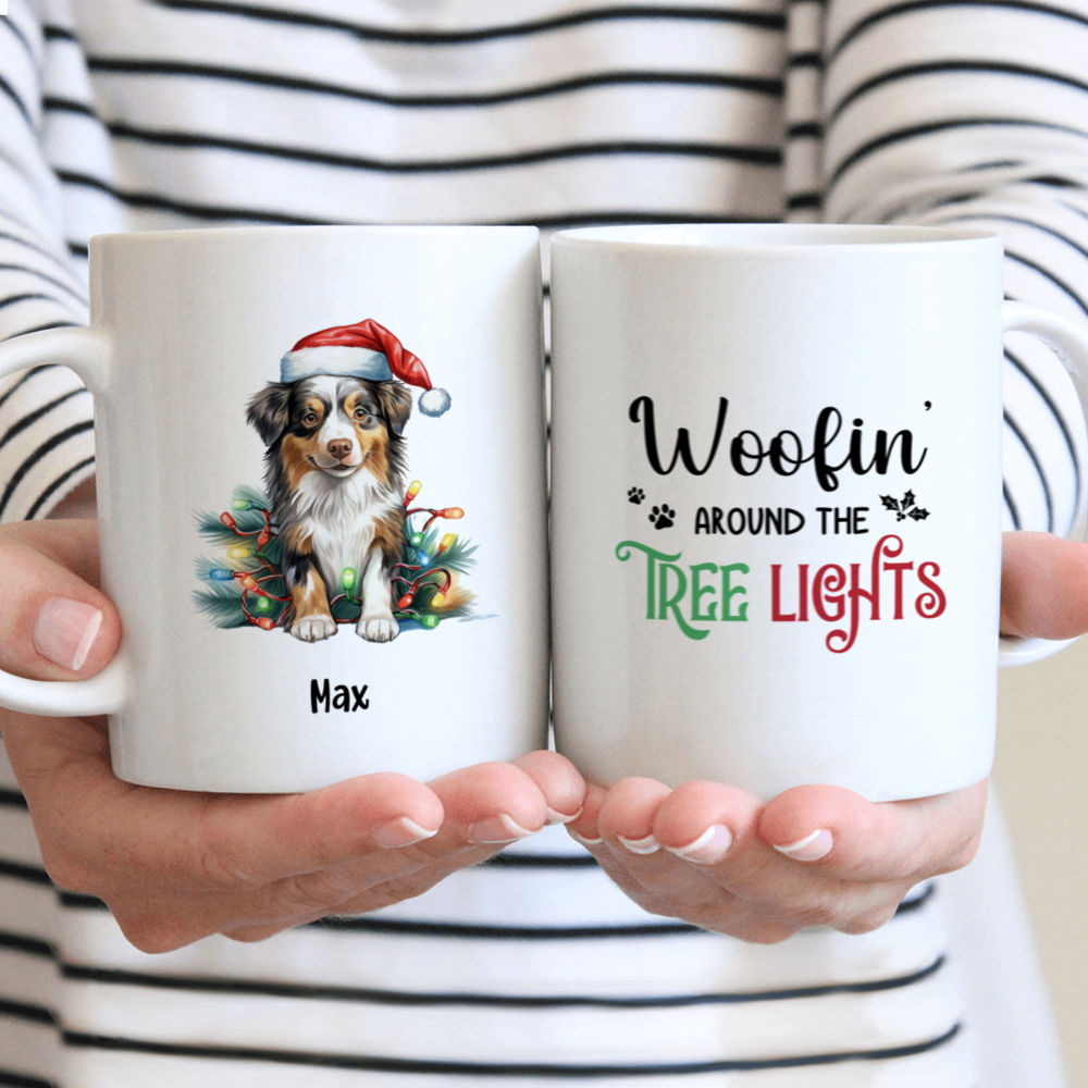 Cute Dog Delivering Christmas Present Coffee Mug by Good Focused - Fine Art  America