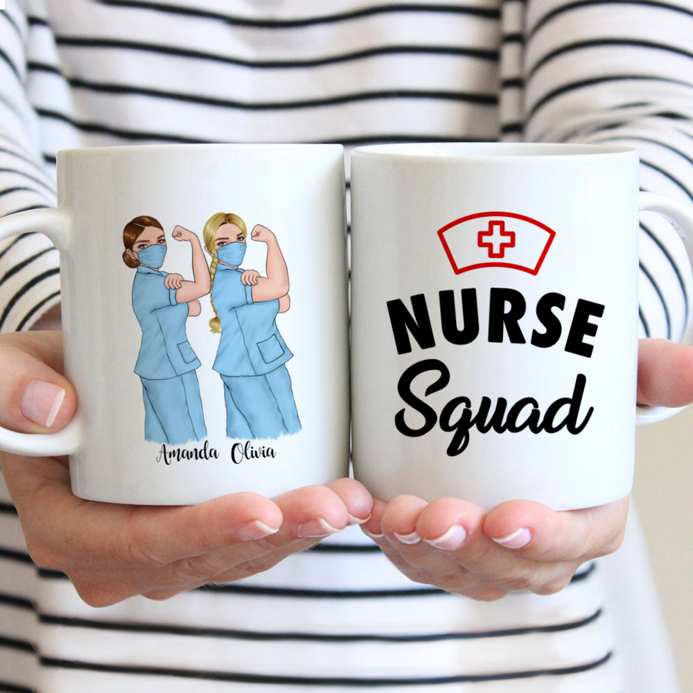 Topic - Personalized Mug - 2 Nurses Squad - Nurse Squad - Personalized Mug