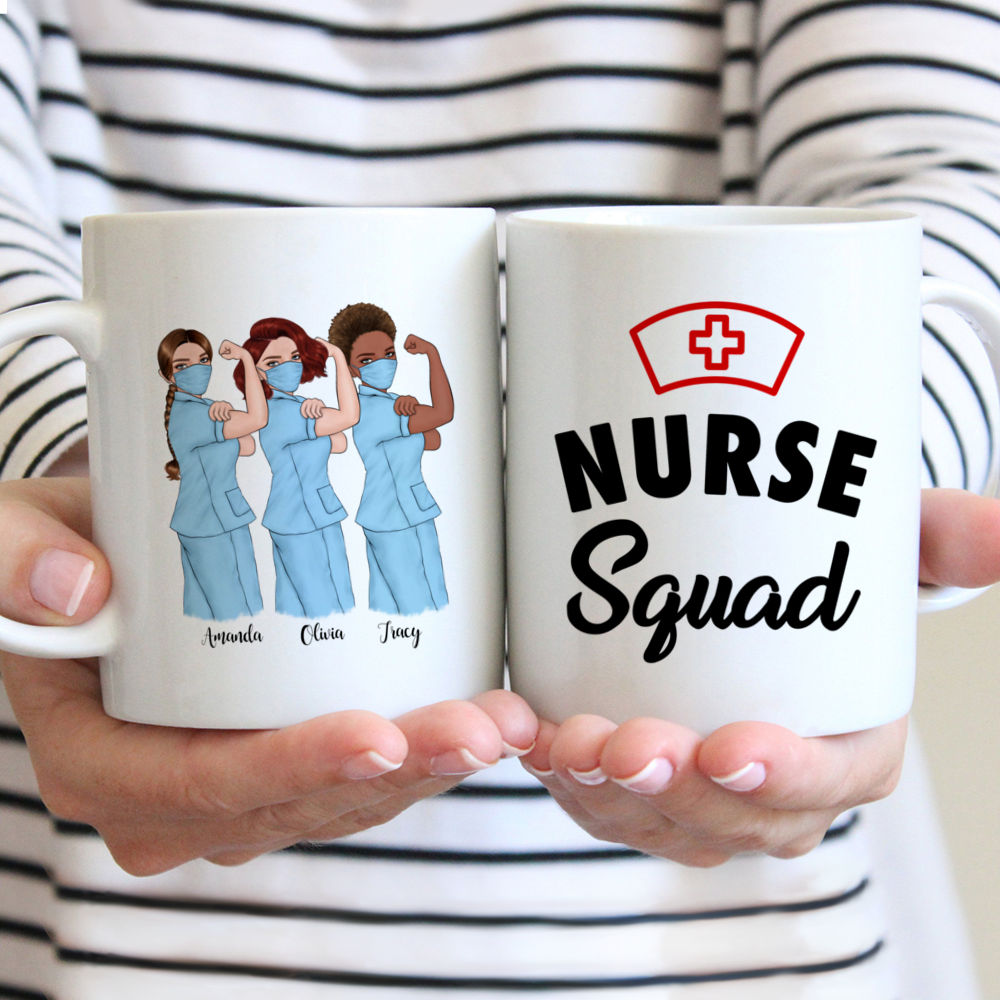 Personalized Mug - Topic - Personalized Mug - 3 Nurses Squad - Nurse Squad