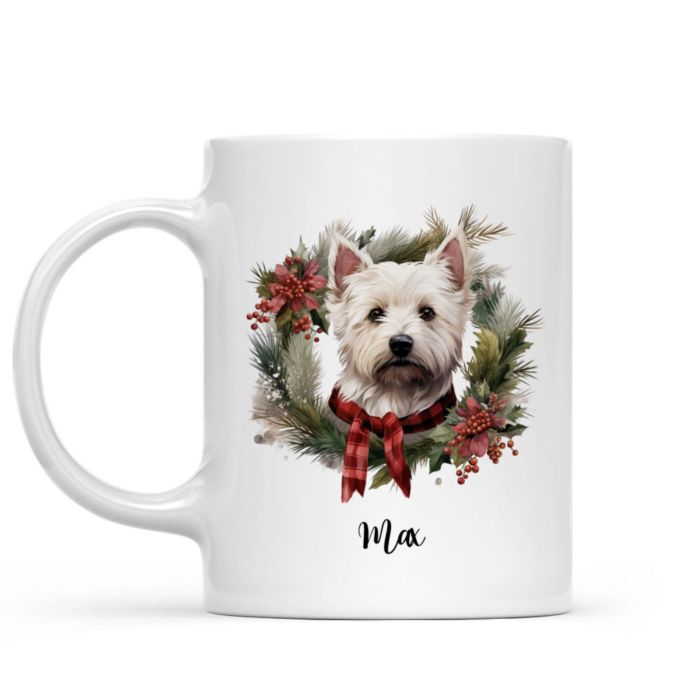 Christmas Dog Mug - Christmas West Highland White Terrier Dog Mug - Mug_1