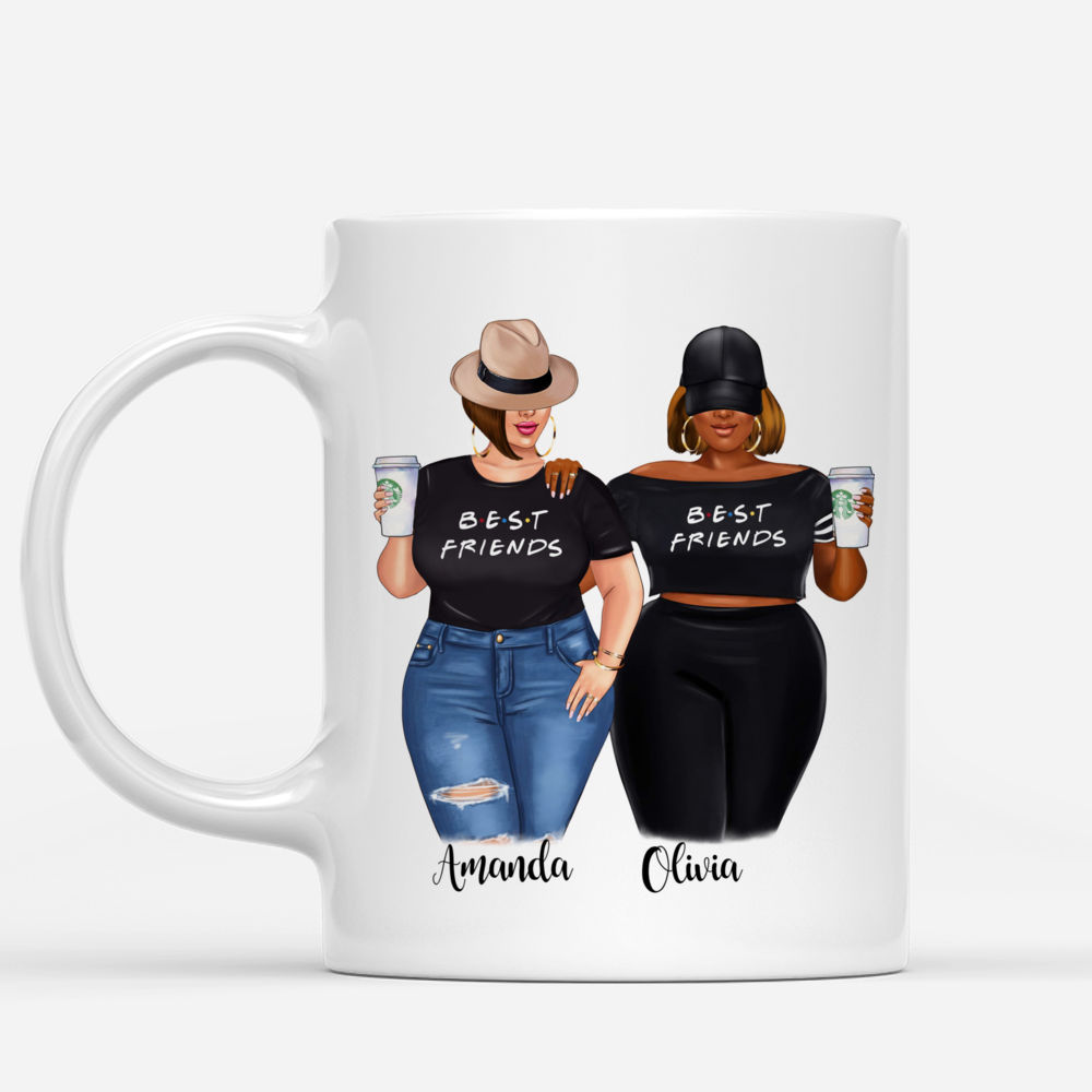Personalized Mug - Topic - Personalized Mug - 2 Girls - Because Of You I Laugh A Little Harder Cry A Little Less And Smile A Lot More_1
