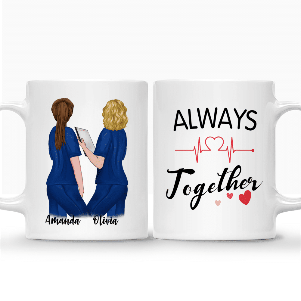 Personalized Mug - 2 Nurses - Always Together