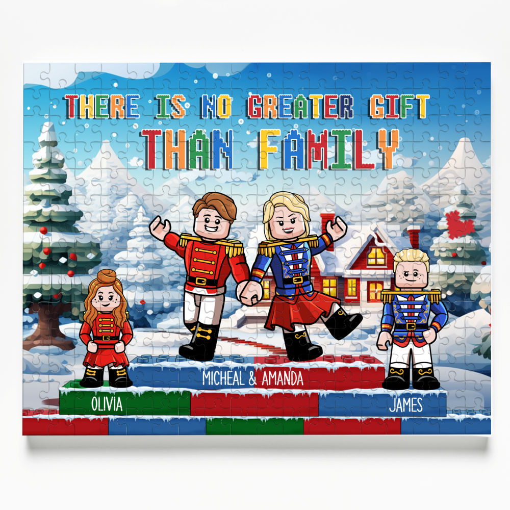 Personalized Jigsaw Puzzles - There is no Greater Gift than Family - Figure Family Christmas Together - Personalized Puzzle_7