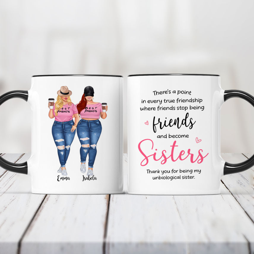 Personalized Mugs - There's a point in every true friendship where