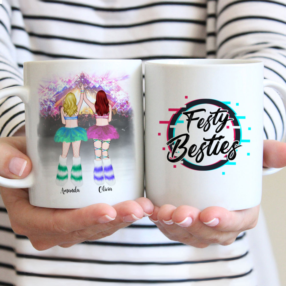 Personalized Mug - Topic - Personalized Mug - 2 EDM Girls - Festy Besties