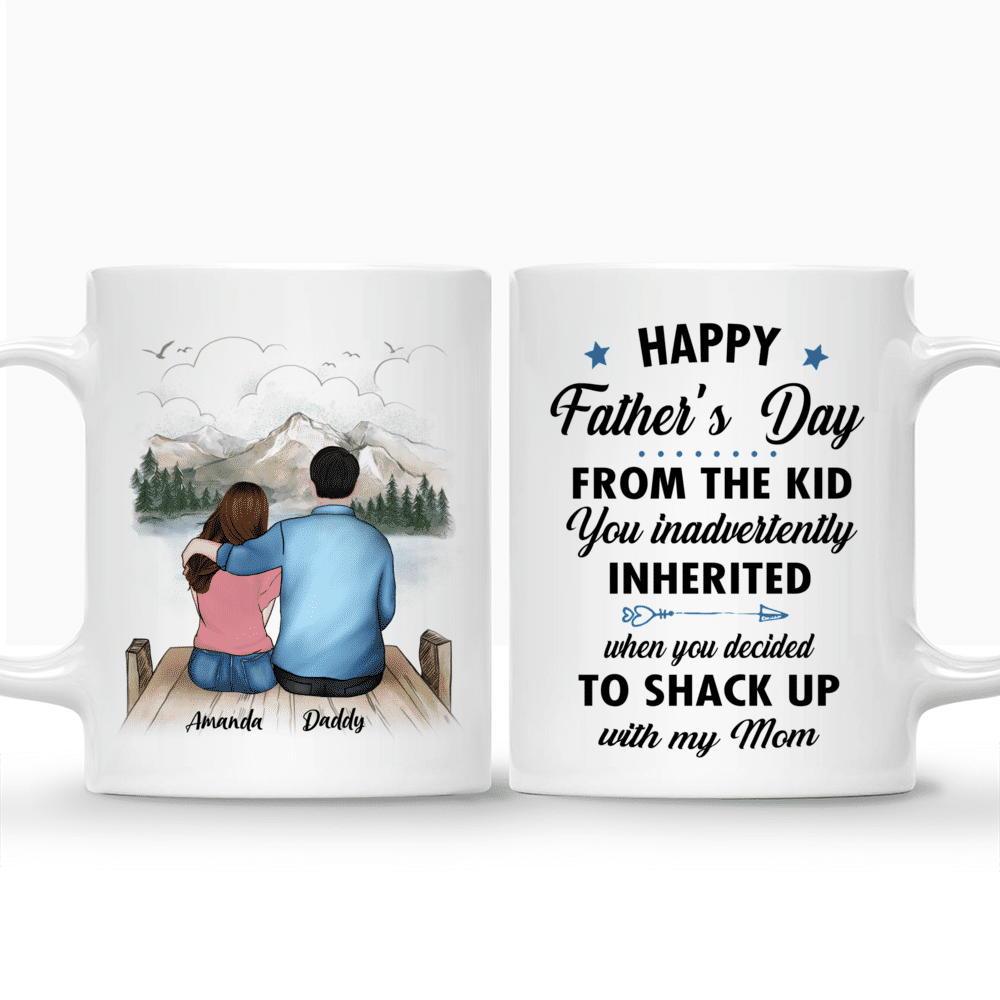 Topic - Personalized Mug - Father and Daugther - Happy Fathers day from the kid you inadvertently inherited when you decided to shack up with my mom_3