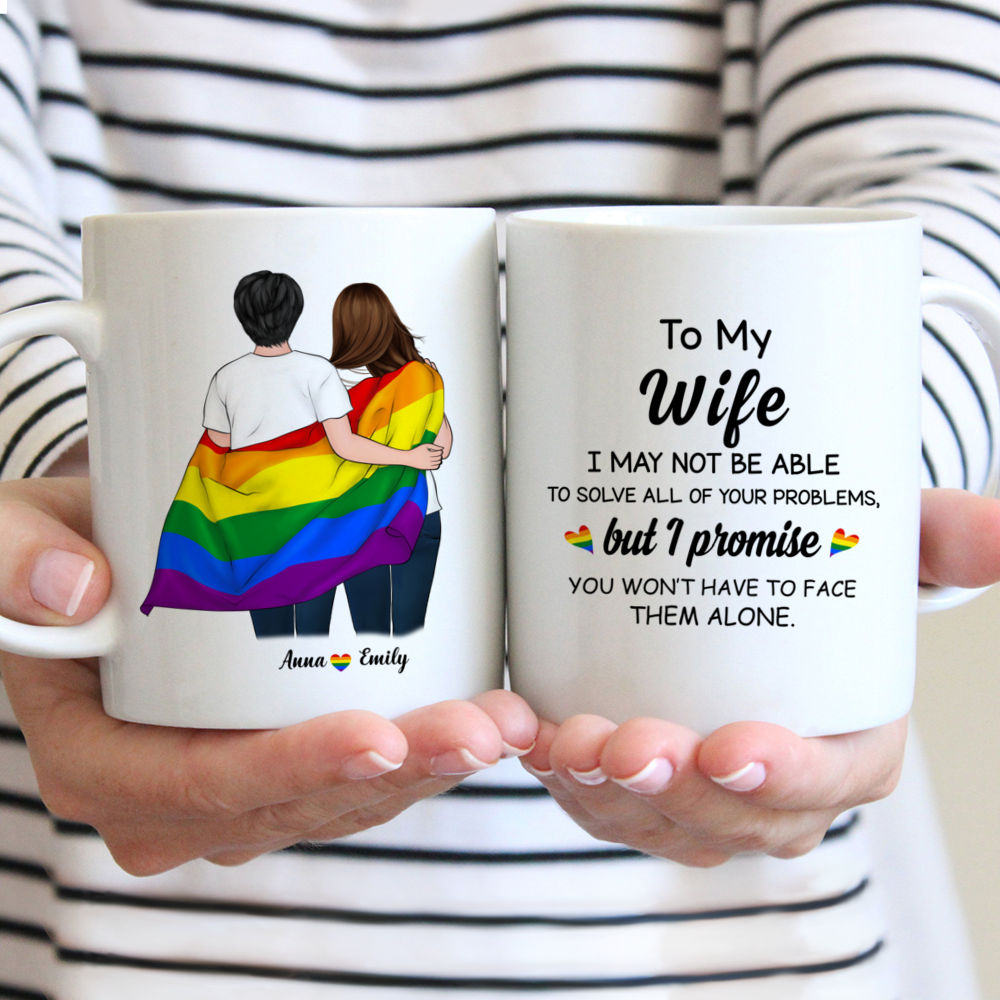 Personalized Mug - To My Wife I May Not Be Able to Solve... (LGBT Couple)