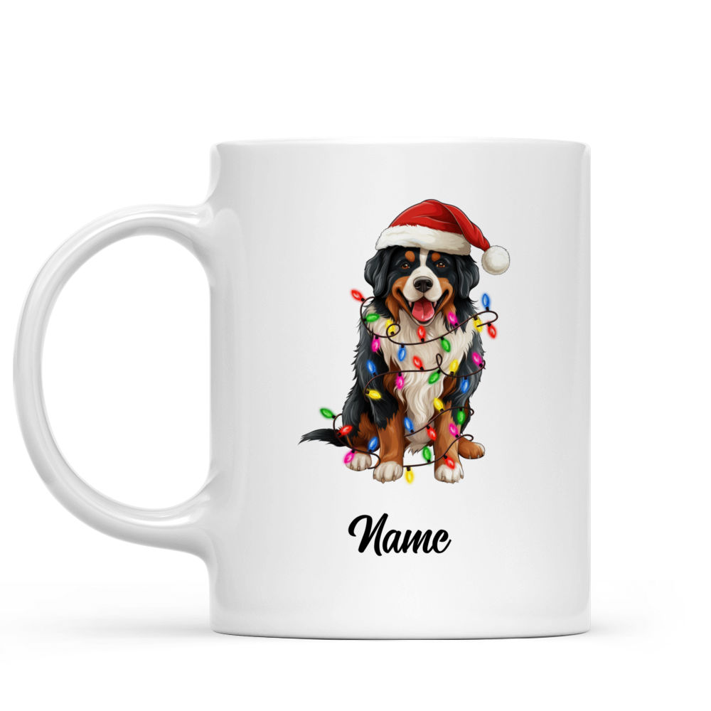 Christmas Mug - Funny Dog Christmas Light Mug - Retro Gifts For Family, Friends, Couple, Brother, Sister, Parents_1