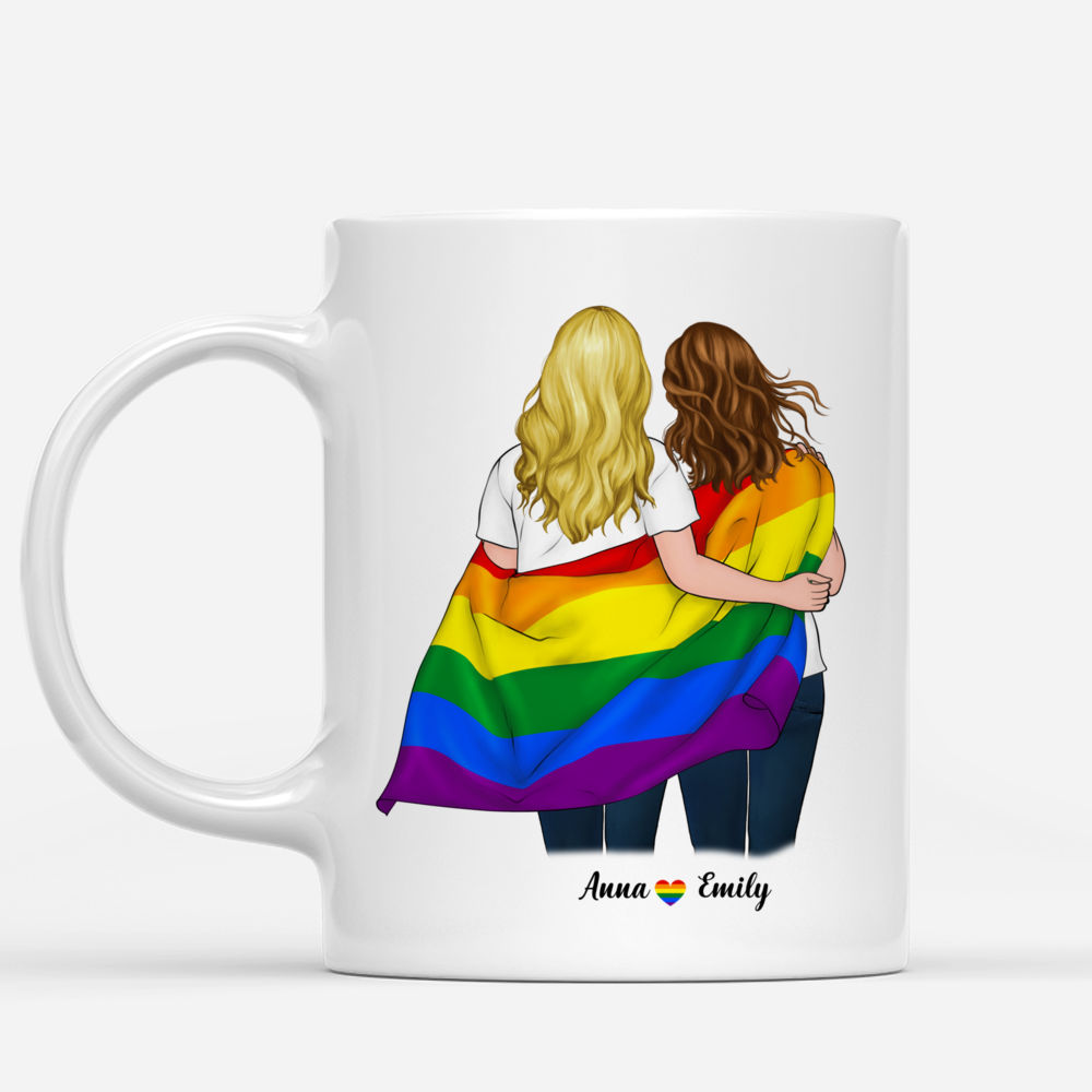 Lesbian Couple Gifts Im Hers Matching LGBT Pride Gift Coffee Mug by James C  - Pixels