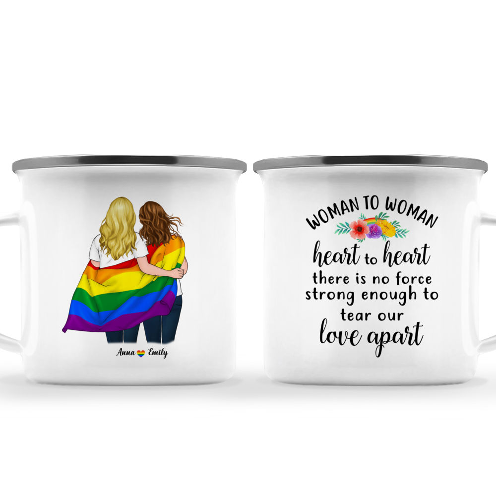 Lady Human Right Unbreakable Rainbow LGBT Pride Month Mug 11oz 