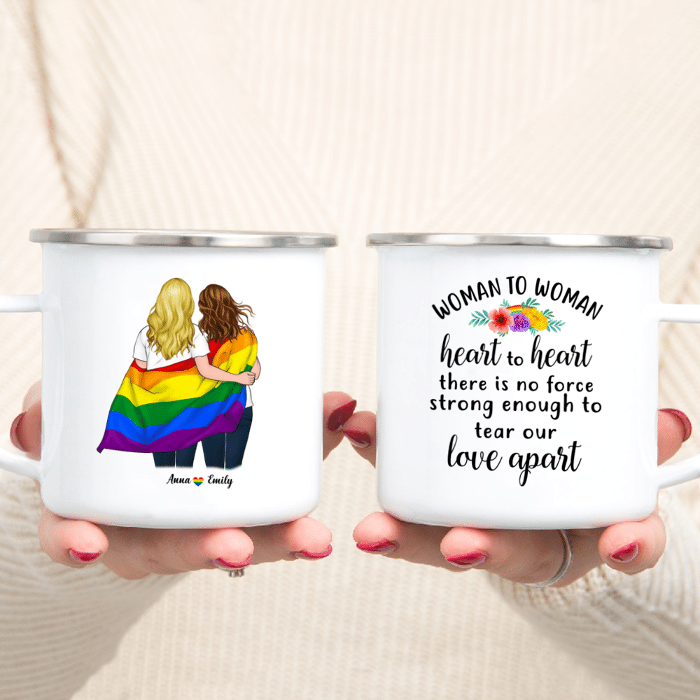 Tree Couple Initals Mug - Shewolfka