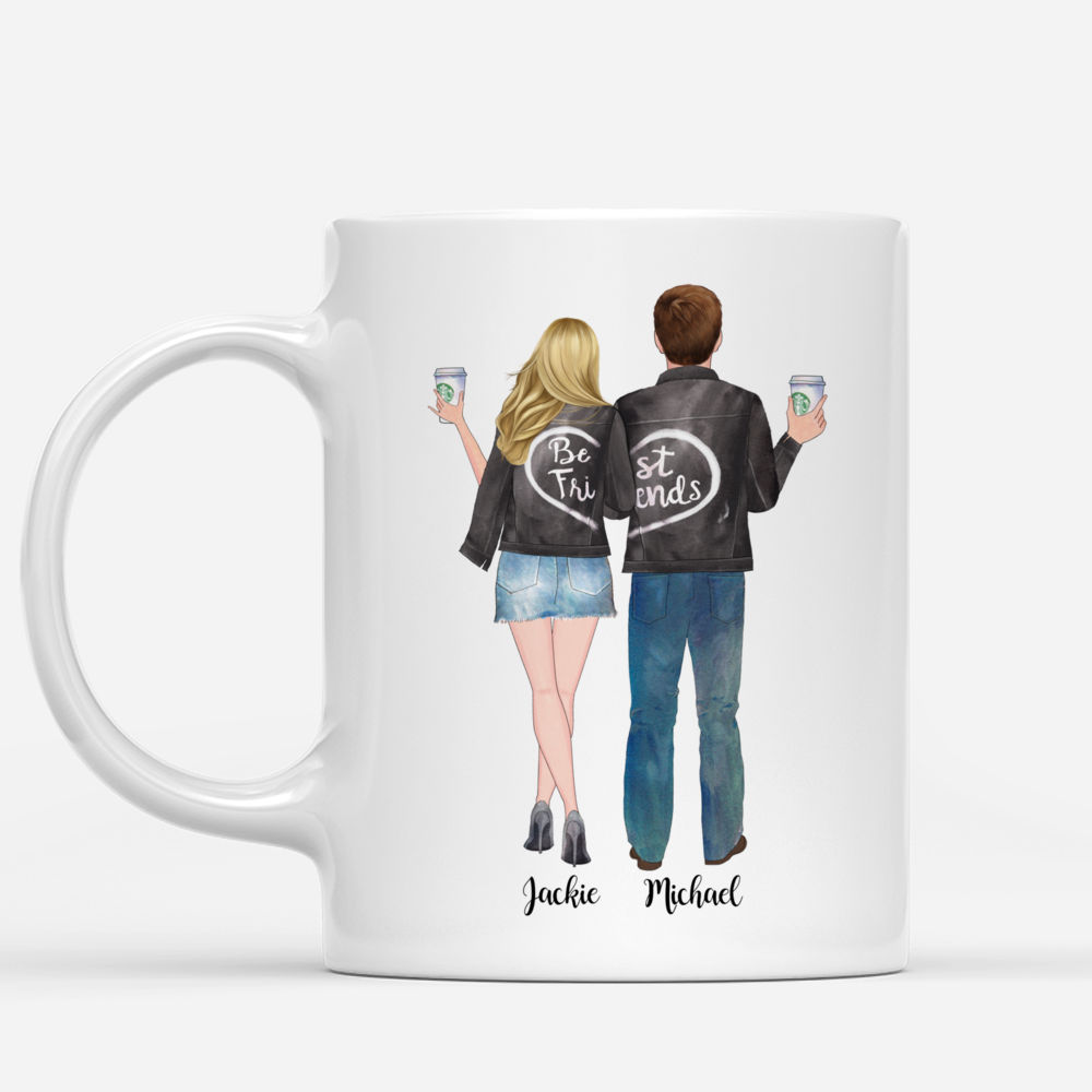 Personalized Mug - Topic - Personalized Mug - Male & Female - Best friends forever. Never apart, maybe in distance but never at heart._1