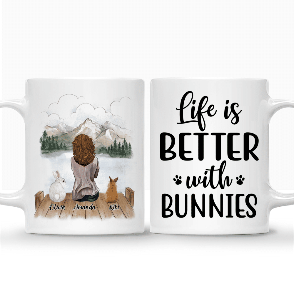 Personalized Mug - Life Is Better With Bunnies