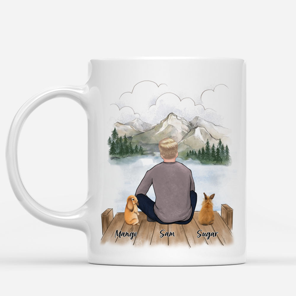 Personalized Mug - Topic - Personalized Mug -  Man & Rabbit - Dear Bun Dad You Are The Best Bun Dad Ever If We Had A Different Dad_1