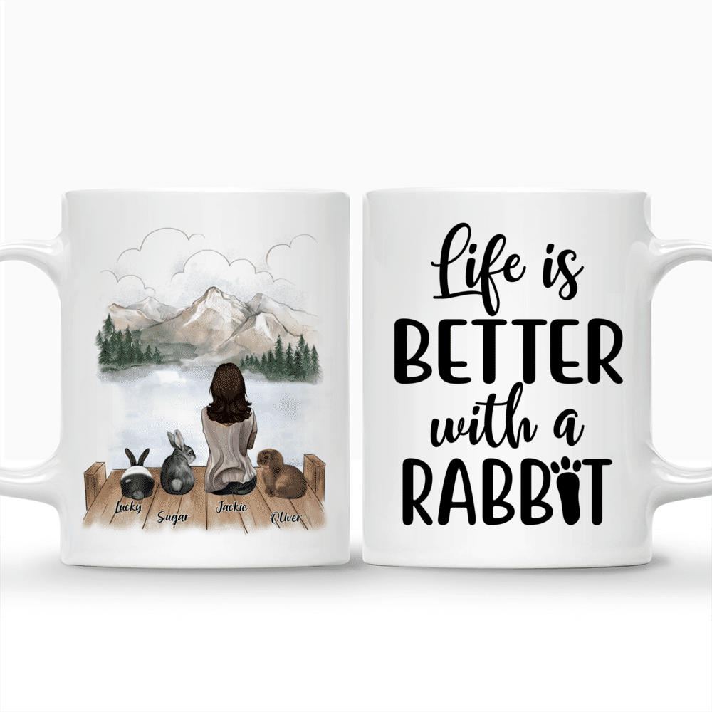 Personalized Mug - Rabbit Mom - Life Is Better With A Rabbit (More Rabbit Breeds) - Mother's Day Gift For Mom, Wife_3