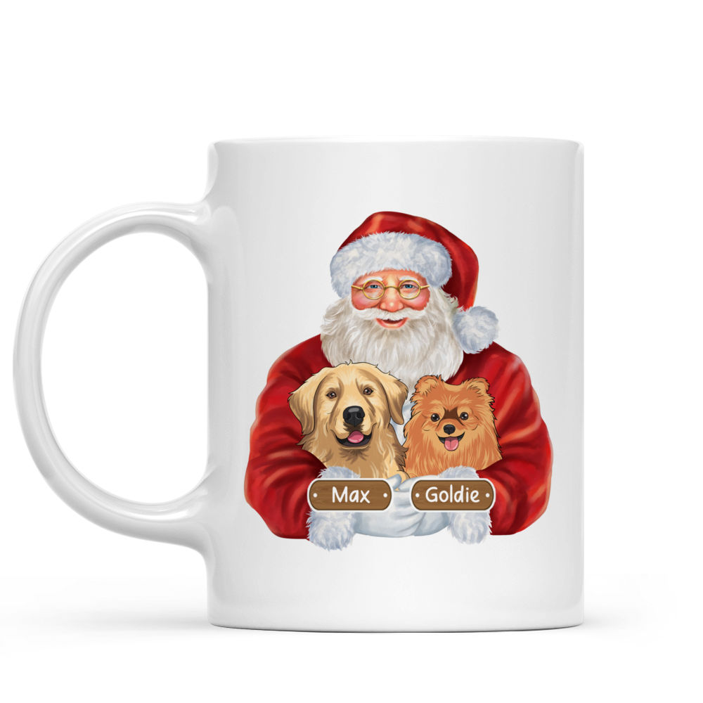 Christmas Dog Mug - Believe in The Magic of Christmas - Santa with Dogs - Mug_1