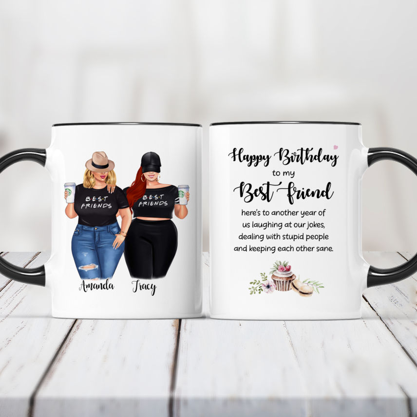 Personalized Mug - Best friends Gifts - Friendship Knows No Distance 50  States - Birthday Gifts, Christmas Gifts for