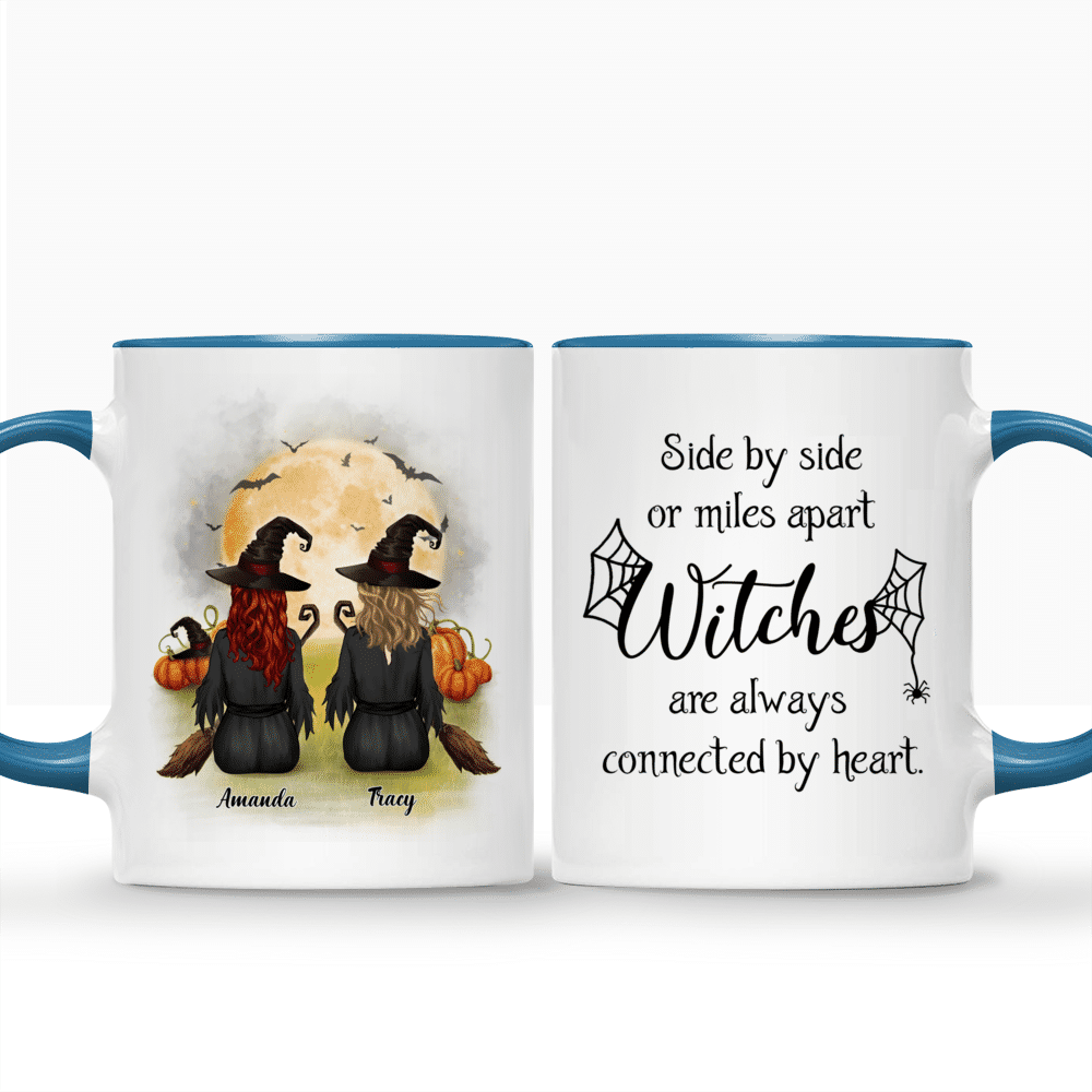 Personalized Halloween Mug - Witches Are Always Connected By Heart | Gossby