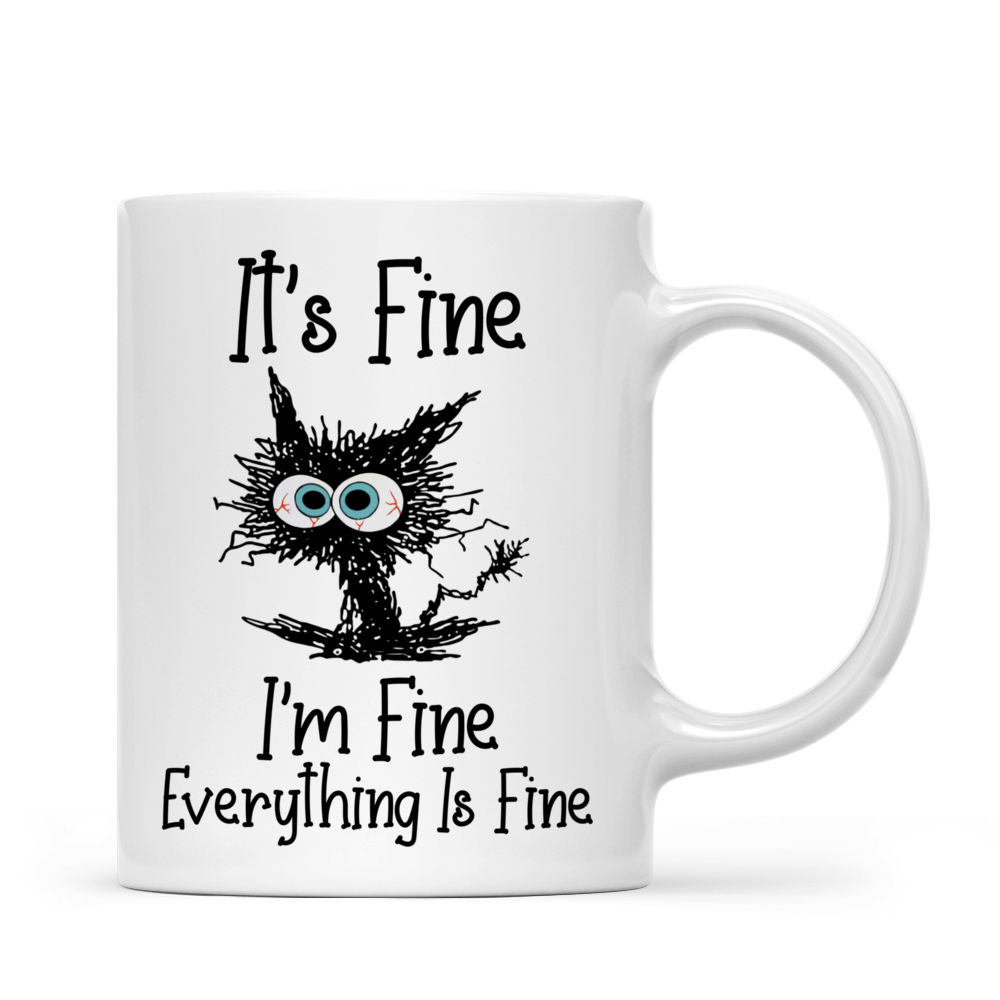 Funny Mug - Frazzled Cat Coloured Mug Cup - Perfect Gift for Work, Office, Christmas, and Parties - Mug_1