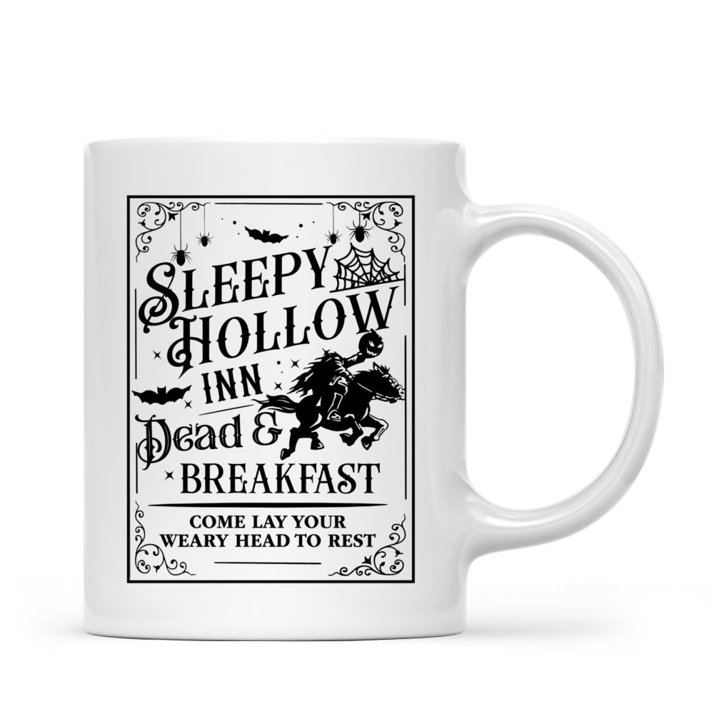 Funny Mug - Sleepy Hollow Mug, Dead And Breakfast Mug, Black Handle Mug, Halloween Mug, Best Friend Gift, Spooky Mug, Fall Mug, 11 Ounce Ceramic Coffee Mug, Halloween Gifts - Mug_1