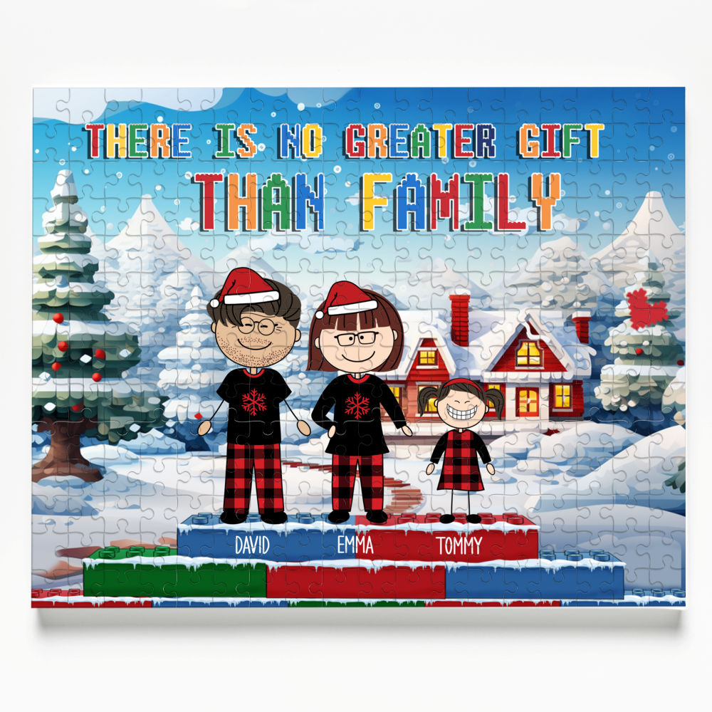 Christmas Puzzle Together We Make A Family - Gift For Family - Persona -  Wander Prints™