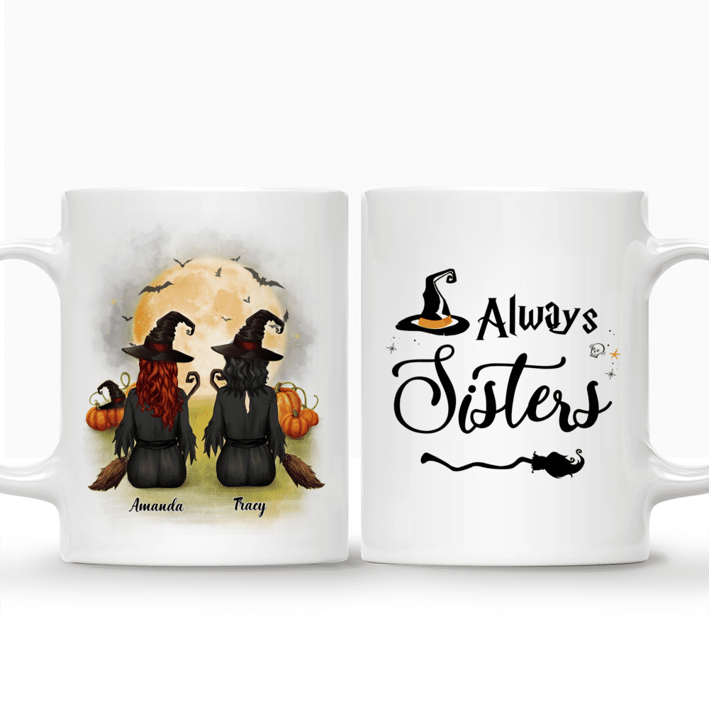 Personalized Mug - Halloween Witches Mug - Always Sisters_3