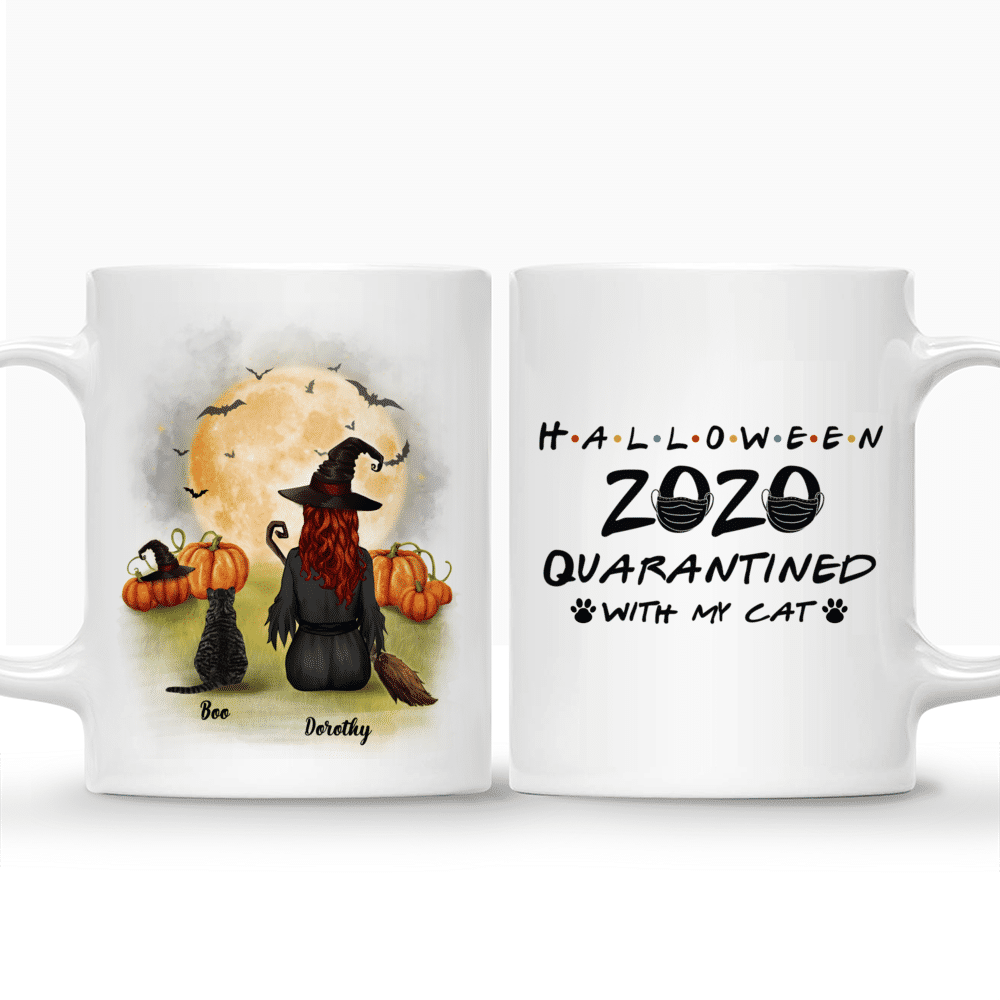 Personalized Mug - Halloween Mug - Halloween 2020 Quarantined with my cat_3