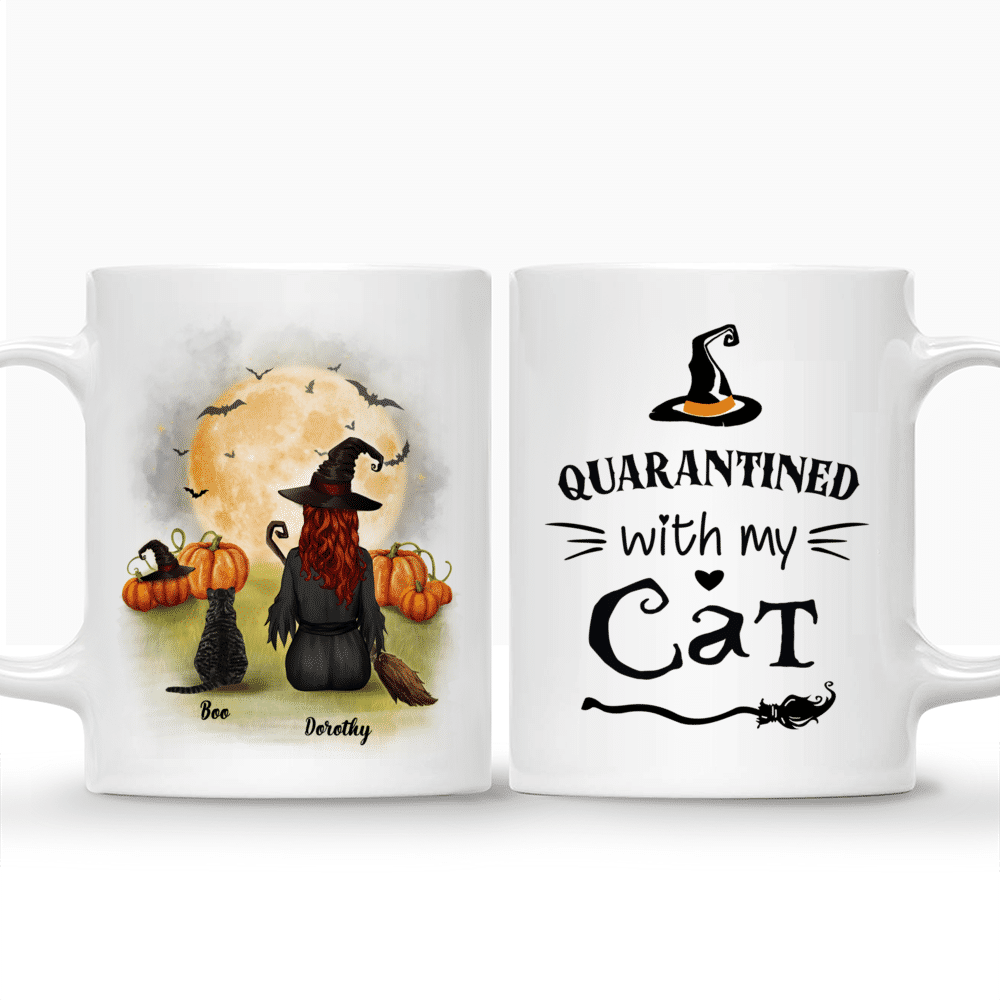 Personalized Halloween Mug - Quarantined with My Cat | Gossby_3