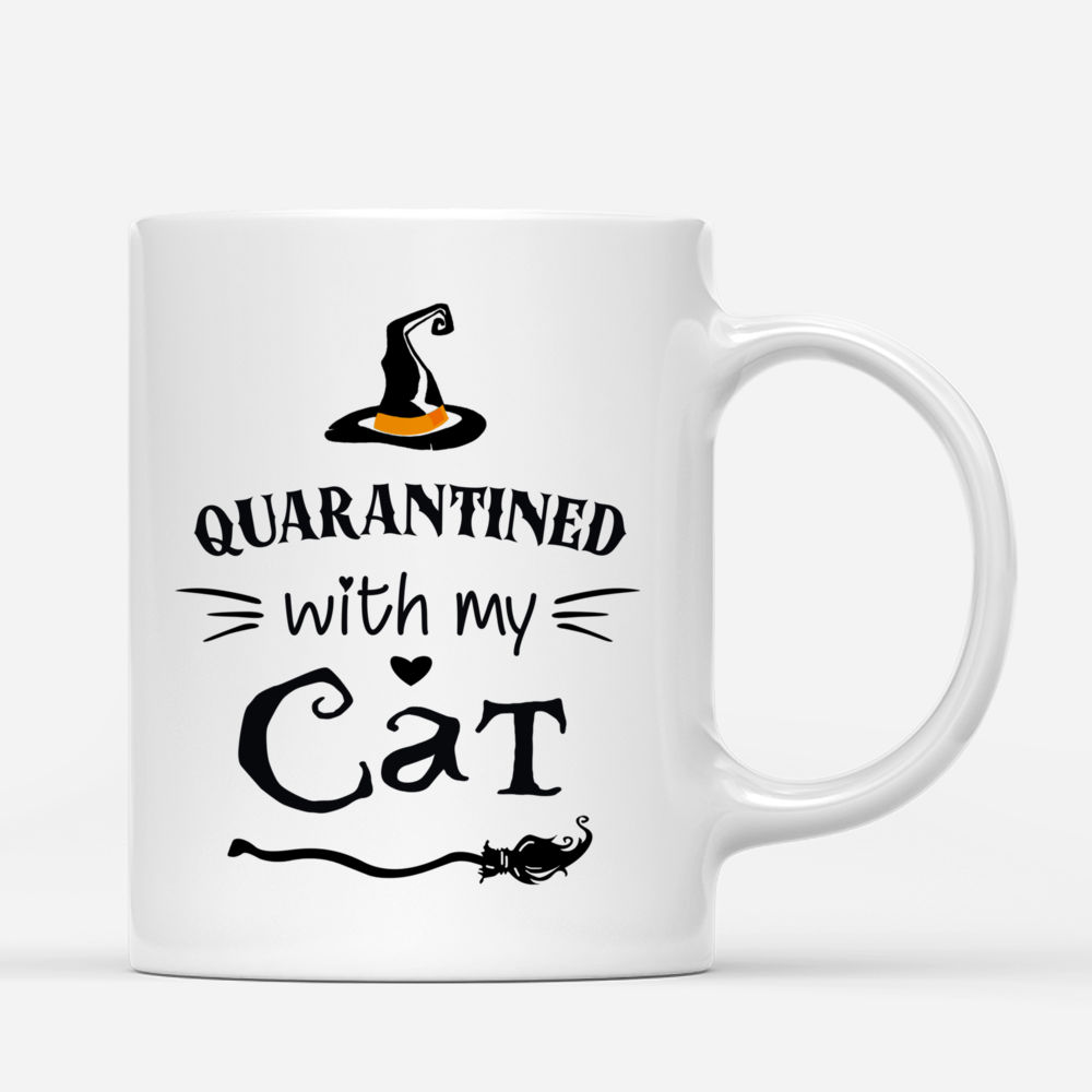 Personalized Halloween Mug - Quarantined with My Cat | Gossby_2