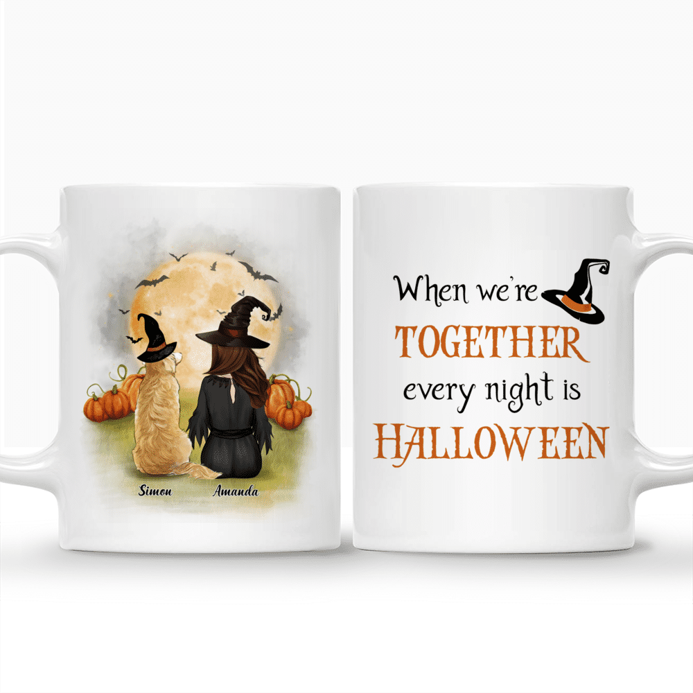 Halloween Dog Mug - When we're together every night is Halloween - Personalized Mug_3