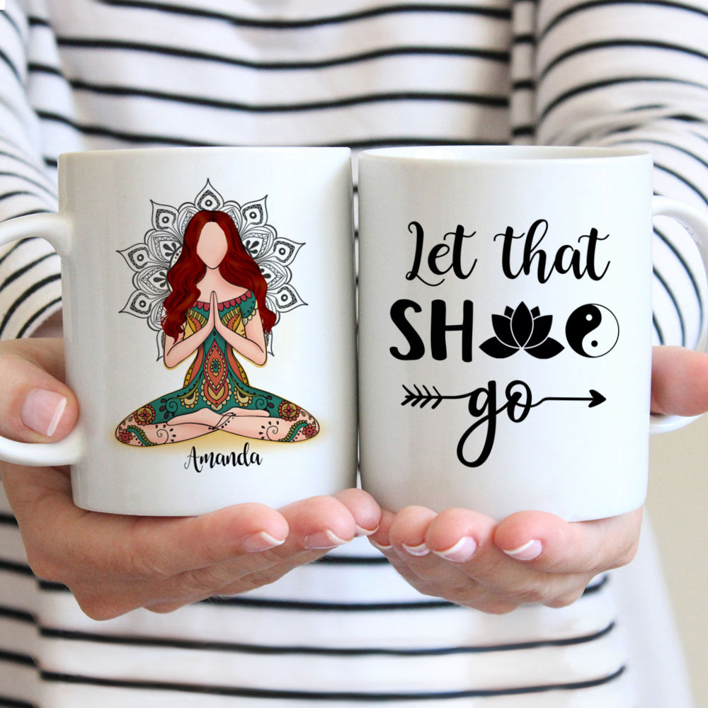 Personalized Mug - Yoga Mug - Let That Go