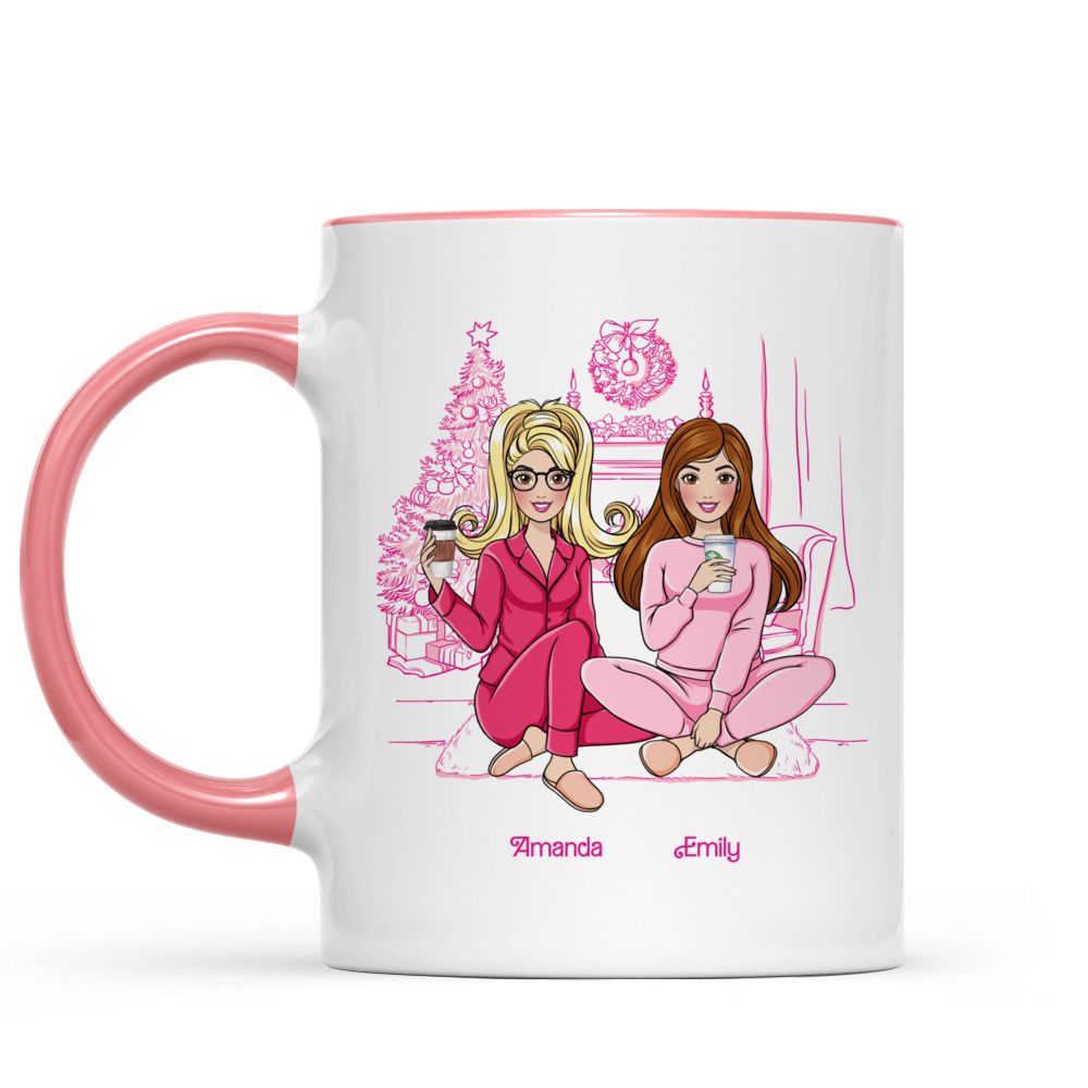 The Best Mug Ever - Pink Dolls - Congrats On Being My Sister - Christmas Gifts For Her (N3) - Personalized Mug_2