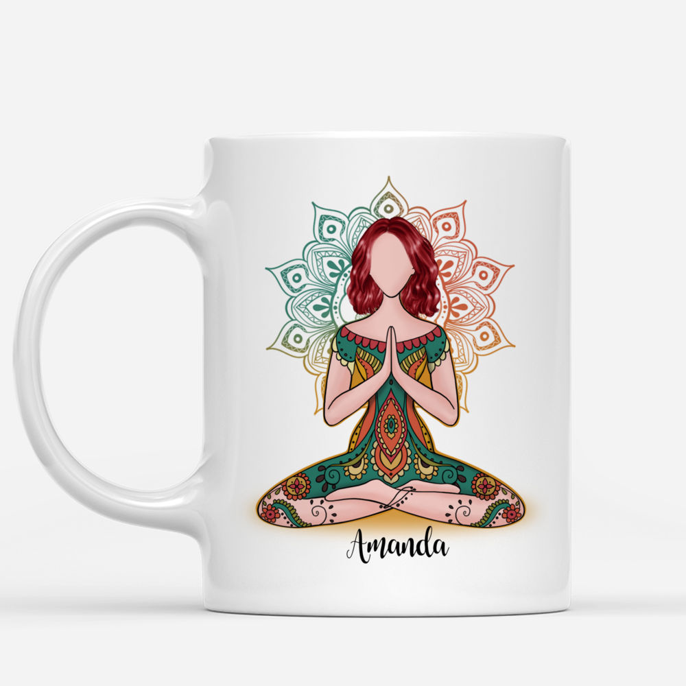 Let That Shit Go, Yoga Coffee Mug, Dog Mug, Yoga Gifts, Spiritual