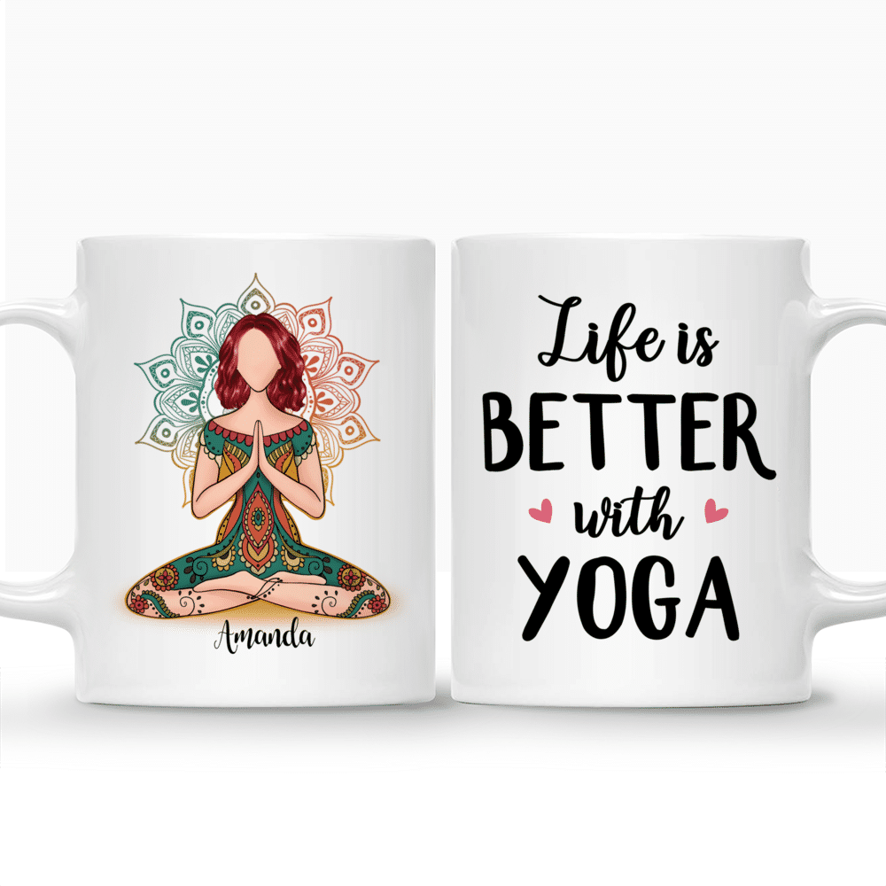 Personalized Mug, Funny Cat Yoga, Gift For Yoga Lovers, Gift For