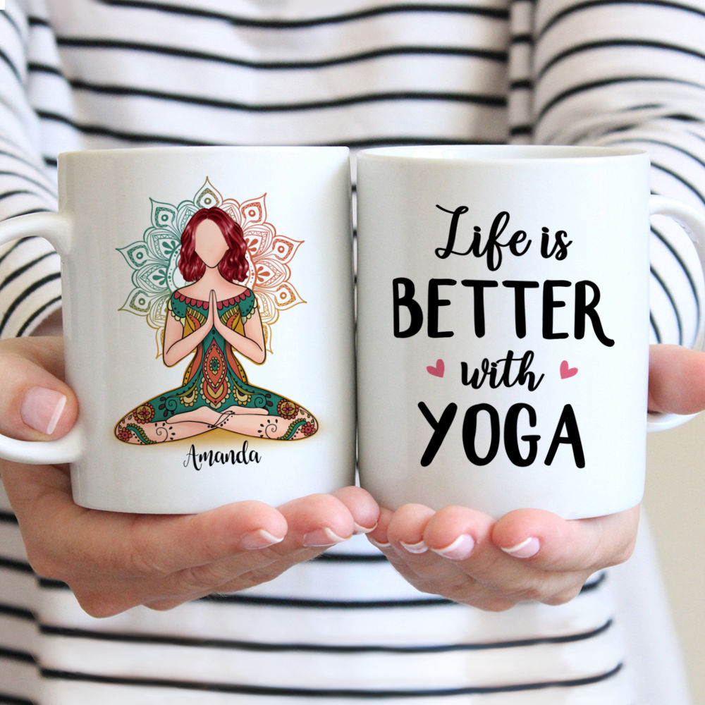 Funny Yoga Mug - Life Is Better With Yoga