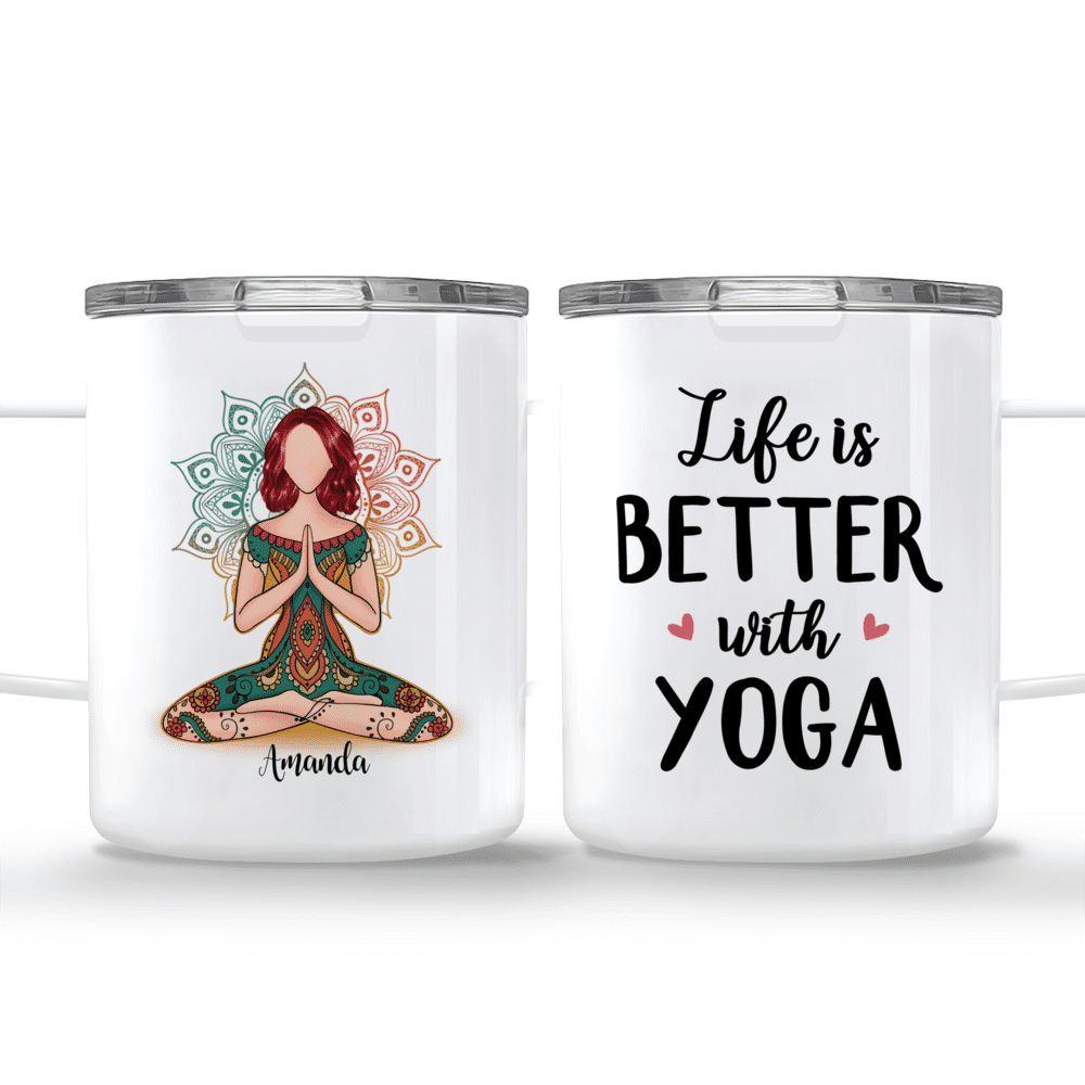 Personalized Yoga Mug, Yoga Lover Mom Gifts Mug for Women Mothers